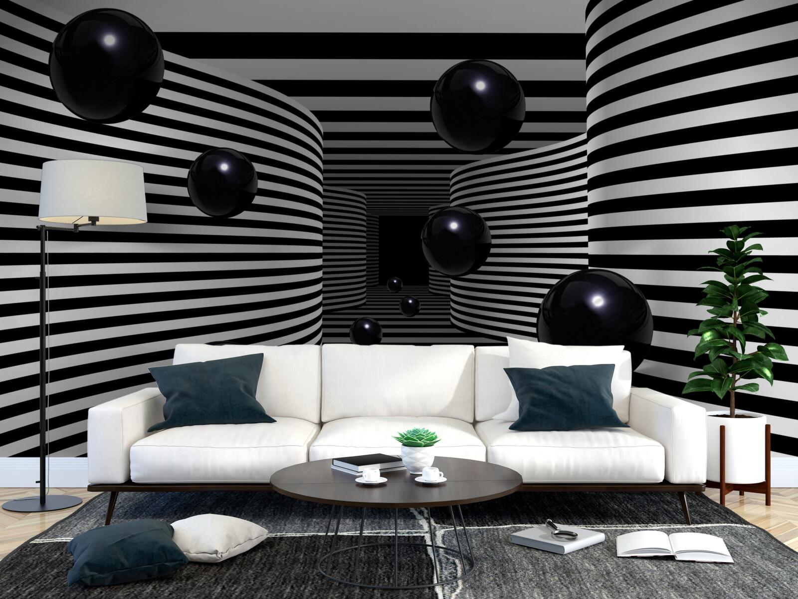 Fototapeta czarne kule kosmiczne