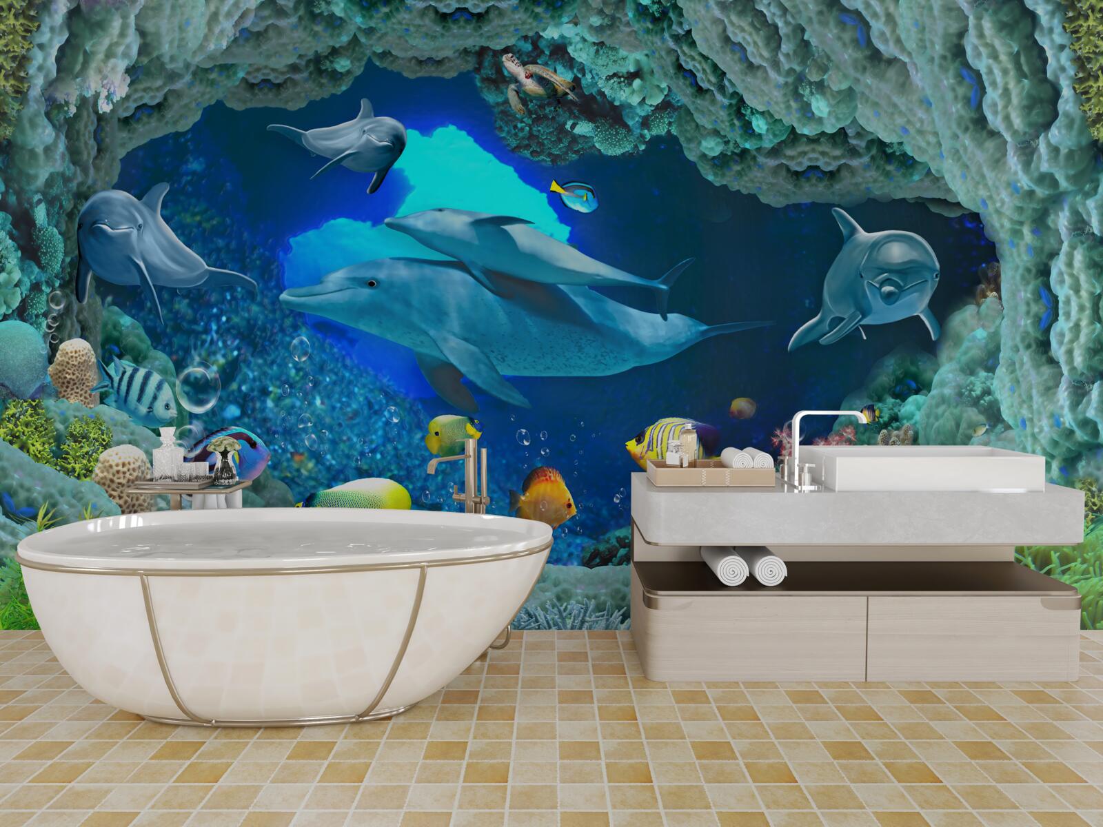 Fototapeta akwarium ścienne i słodkowodne