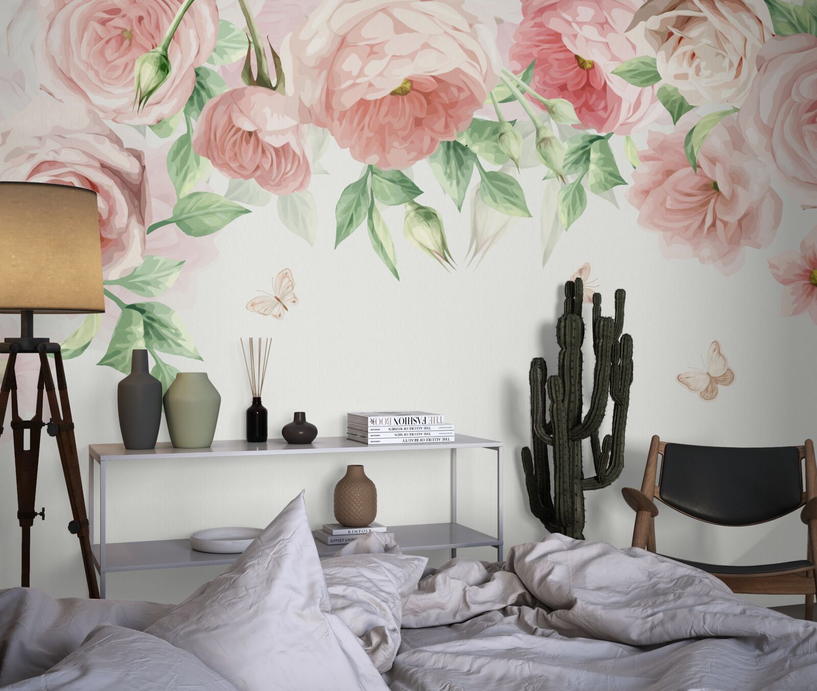 Fototapeta kwiaty malowane akwarelami