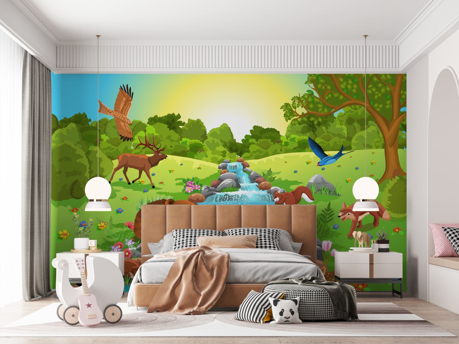 Fototapeta zwierzęta przy źródle wody