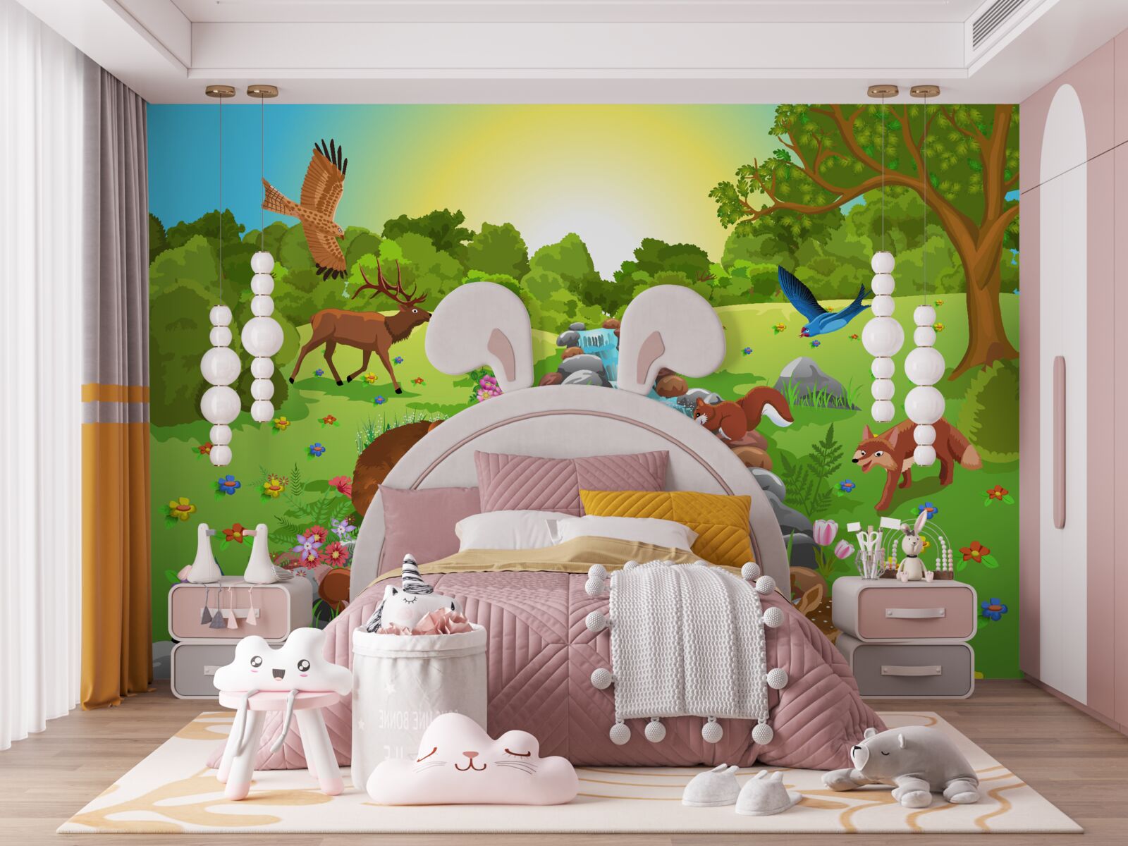 Fototapeta zwierzęta przy źródle wody