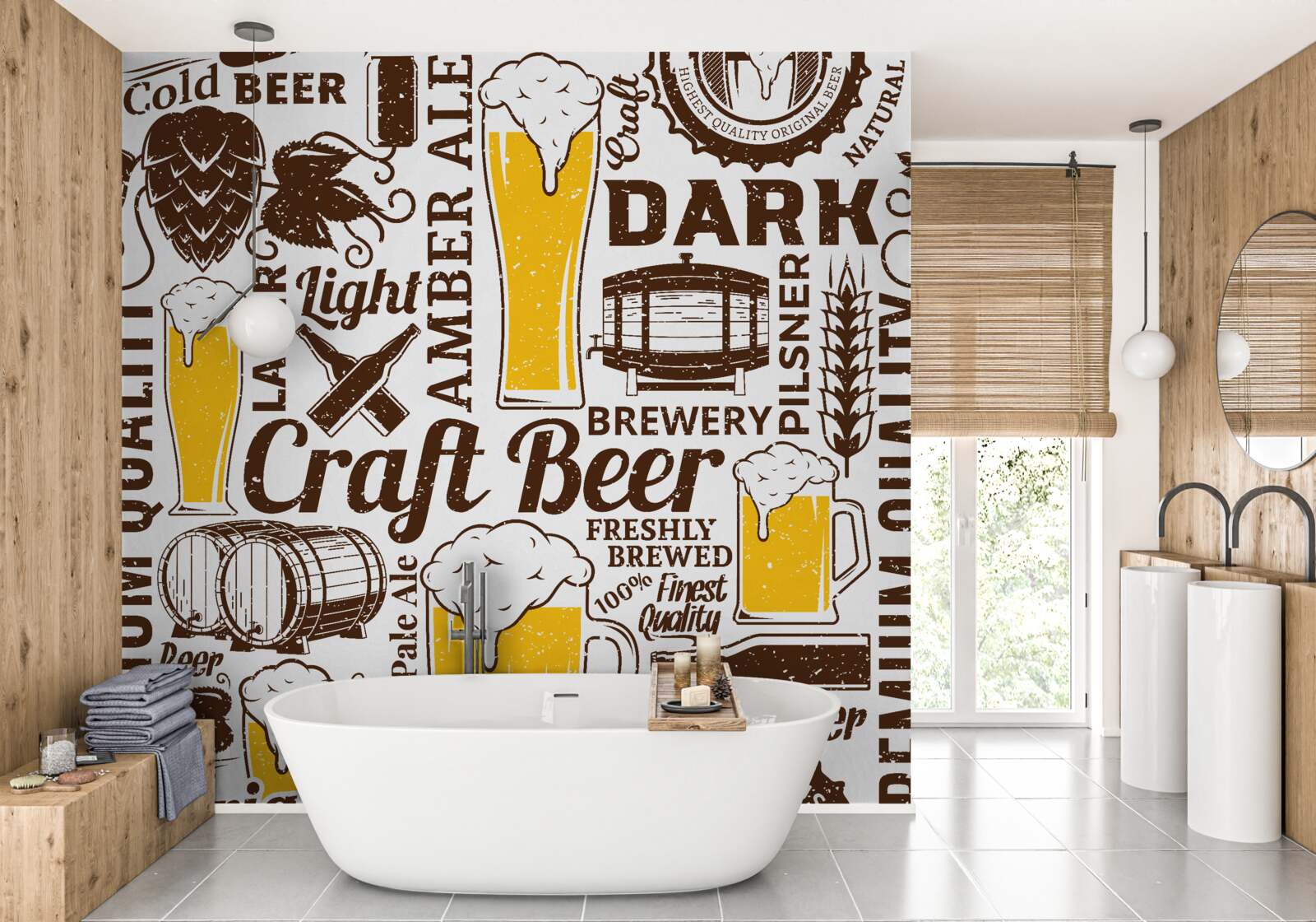 Fototapeta asortyment piwa