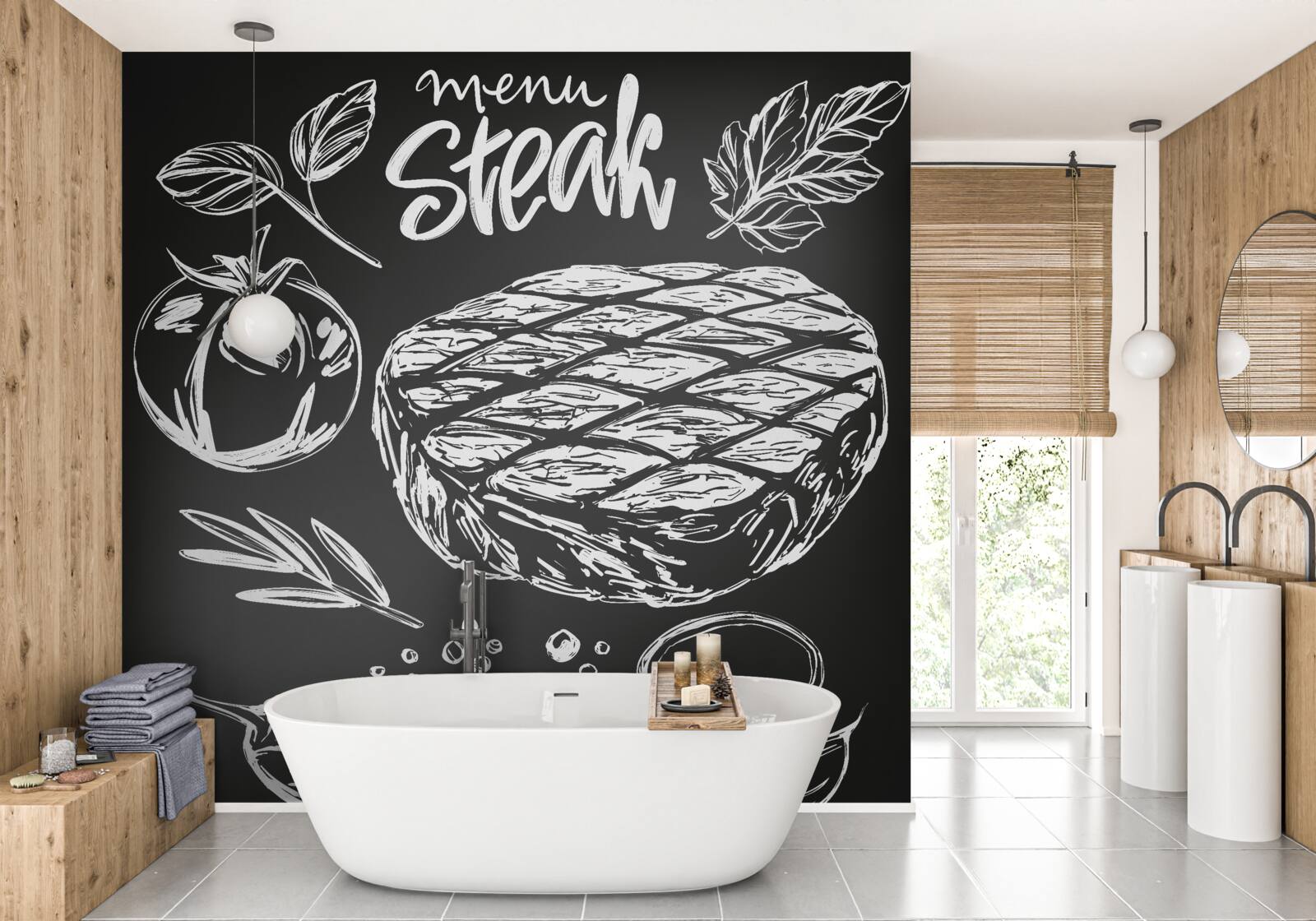 Fototapeta stek z przyprawami