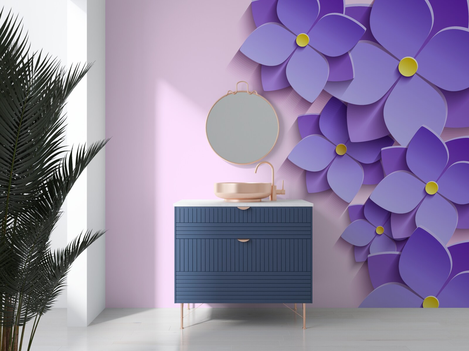 Fototapeta fioletowe pąki kwiatowe na powierzchni wody