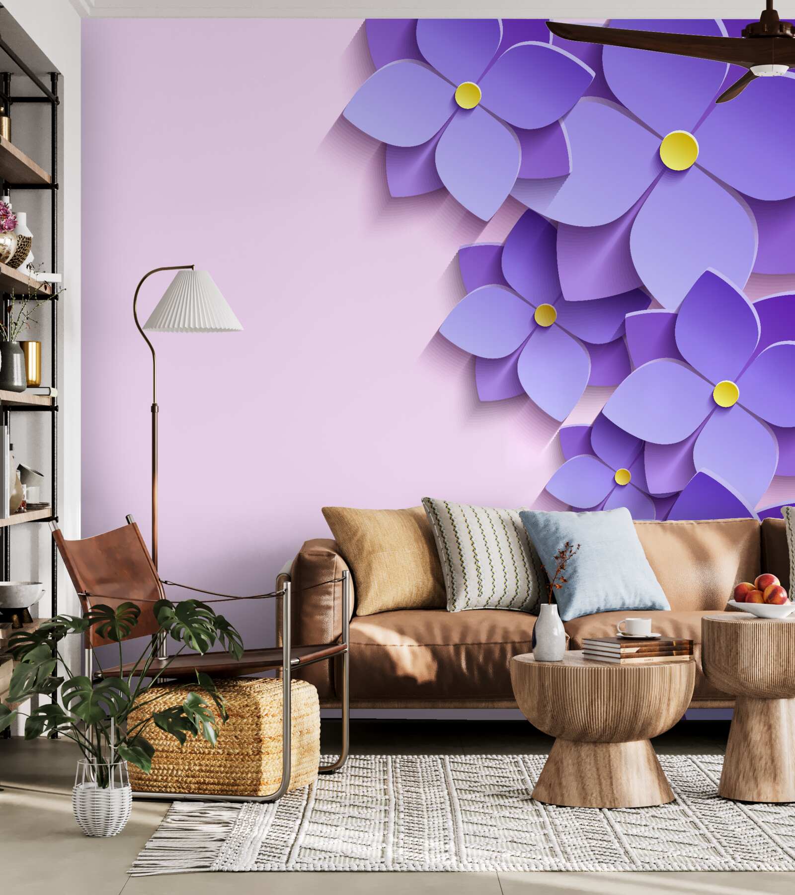 Fototapeta fioletowe pąki kwiatowe na powierzchni wody