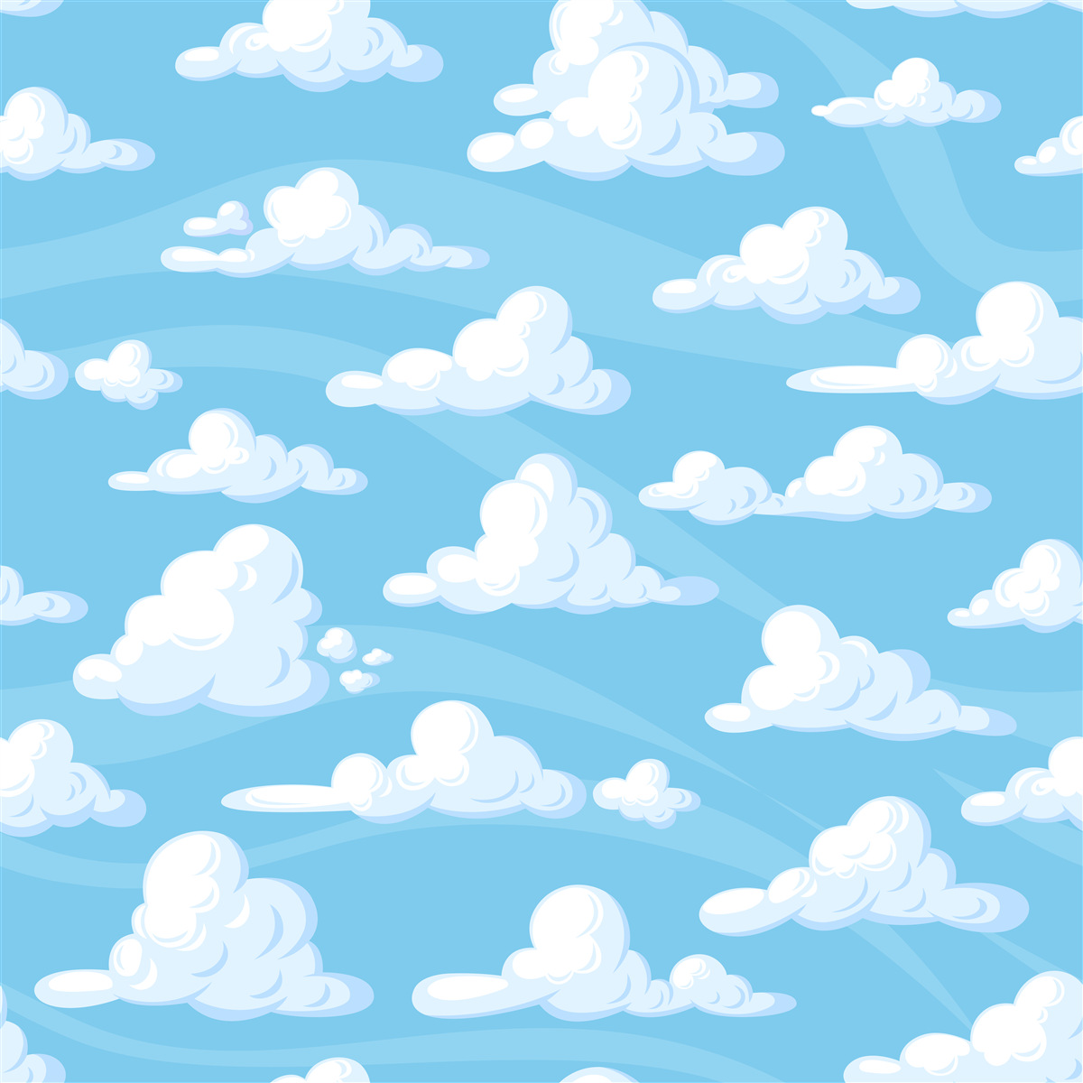 Fototapeta chmury unoszące się po lazurowym niebie