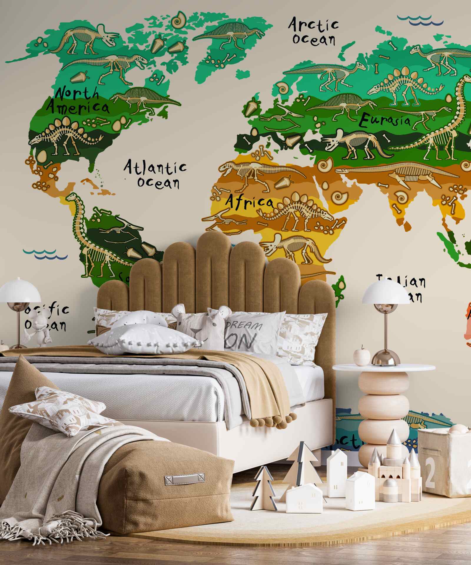 Fototapeta mapa świata w nietypowym wydaniu