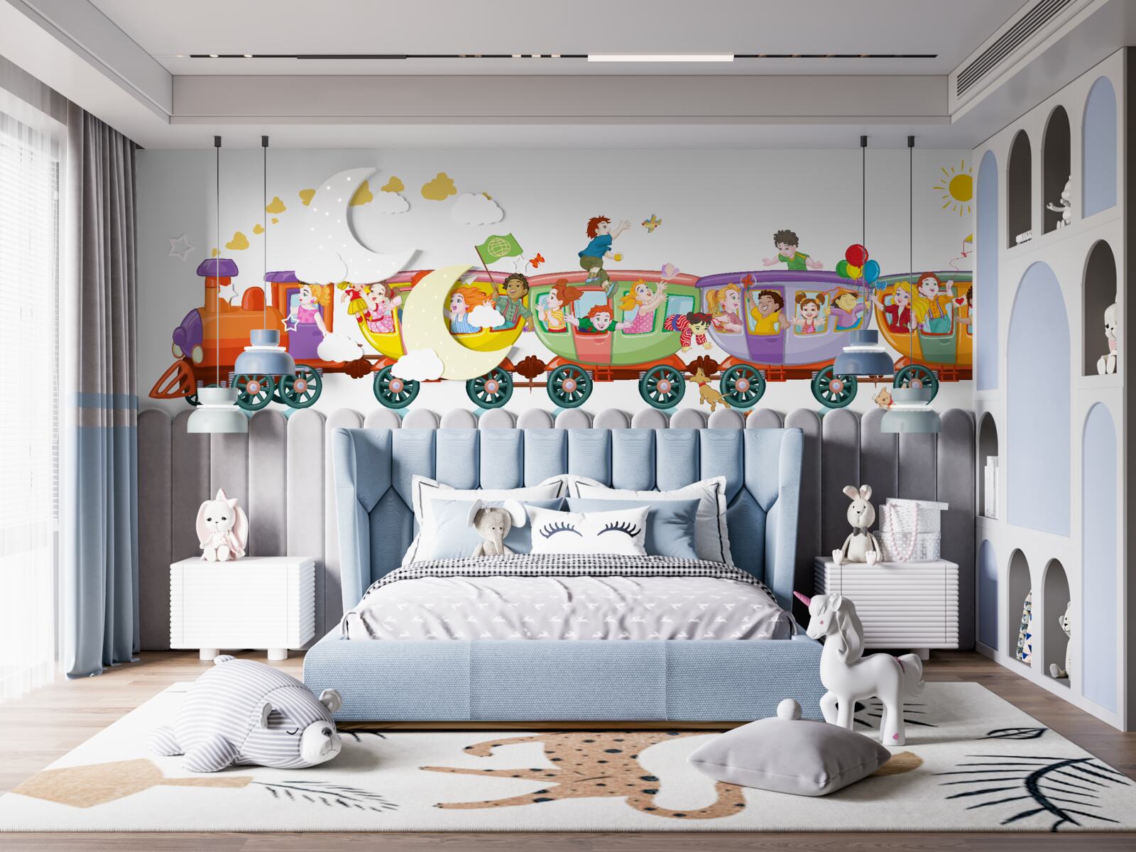 Fototapeta pstrokaty trening z chłopakami