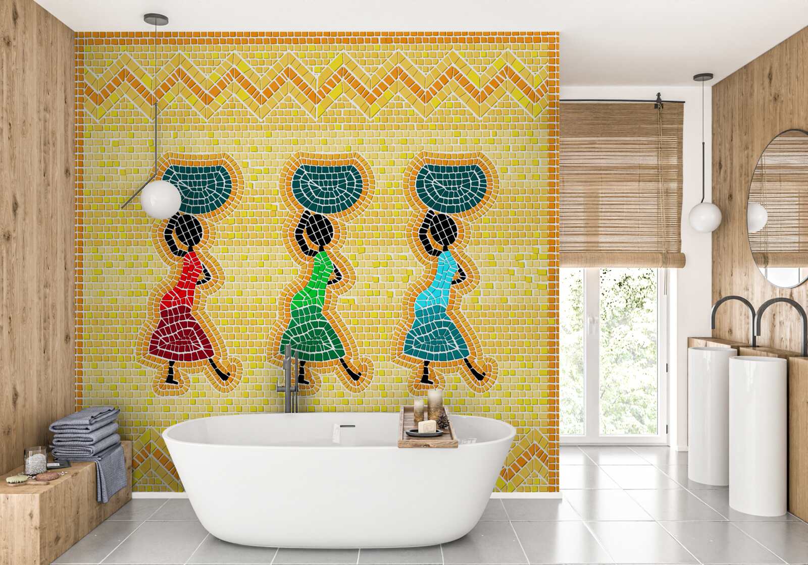 Fototapeta narodowe wizerunki kobiet w sukienkach