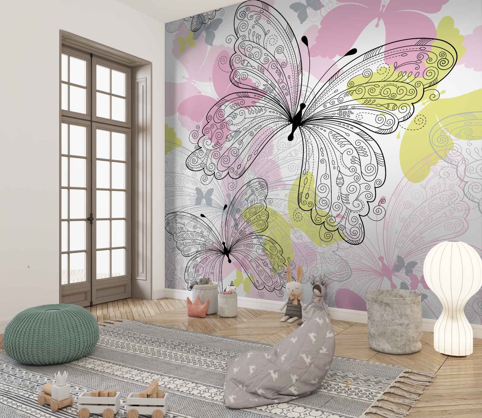 Fototapeta kontury skrzydeł motyla