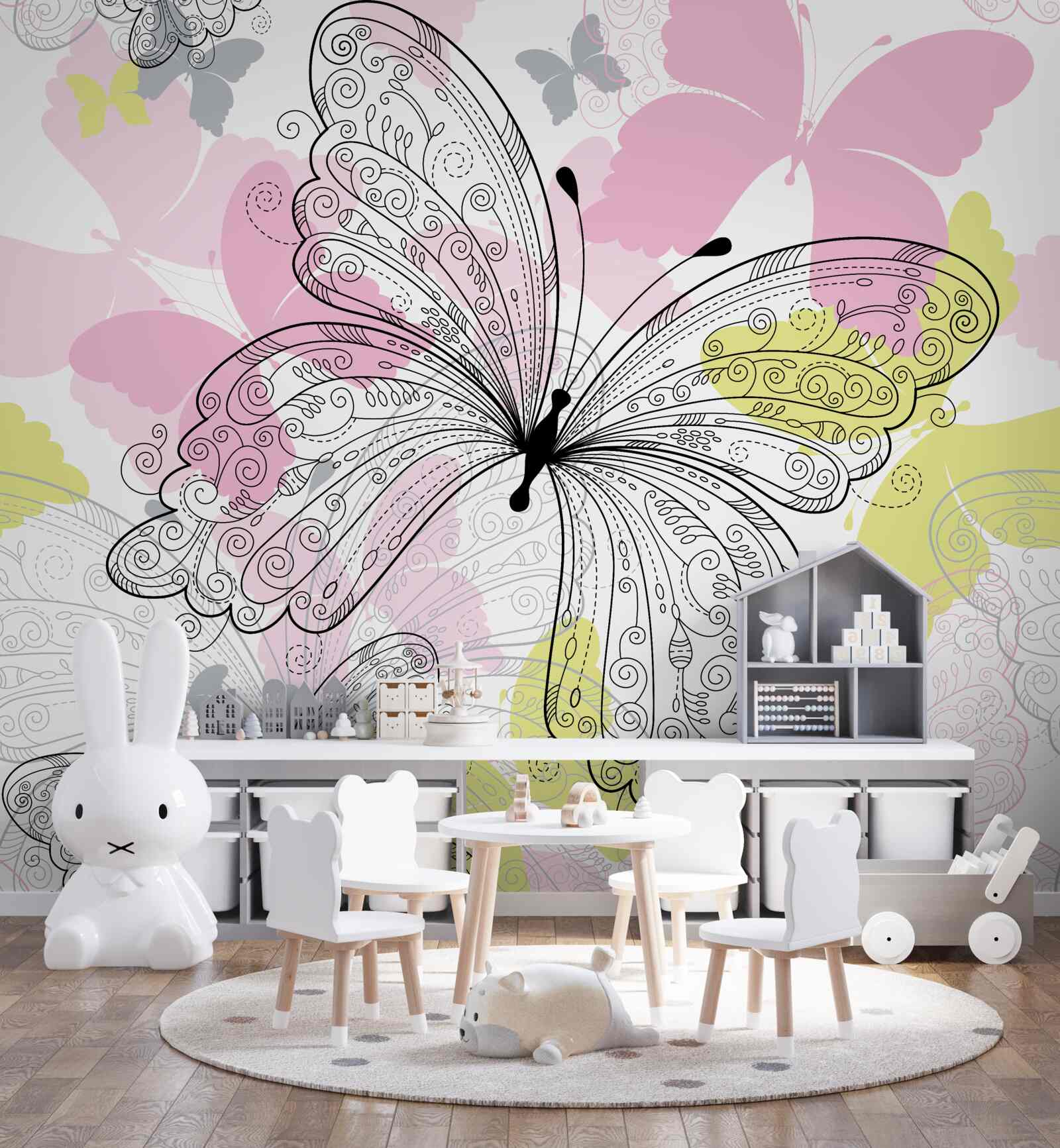 Fototapeta kontury skrzydeł motyla