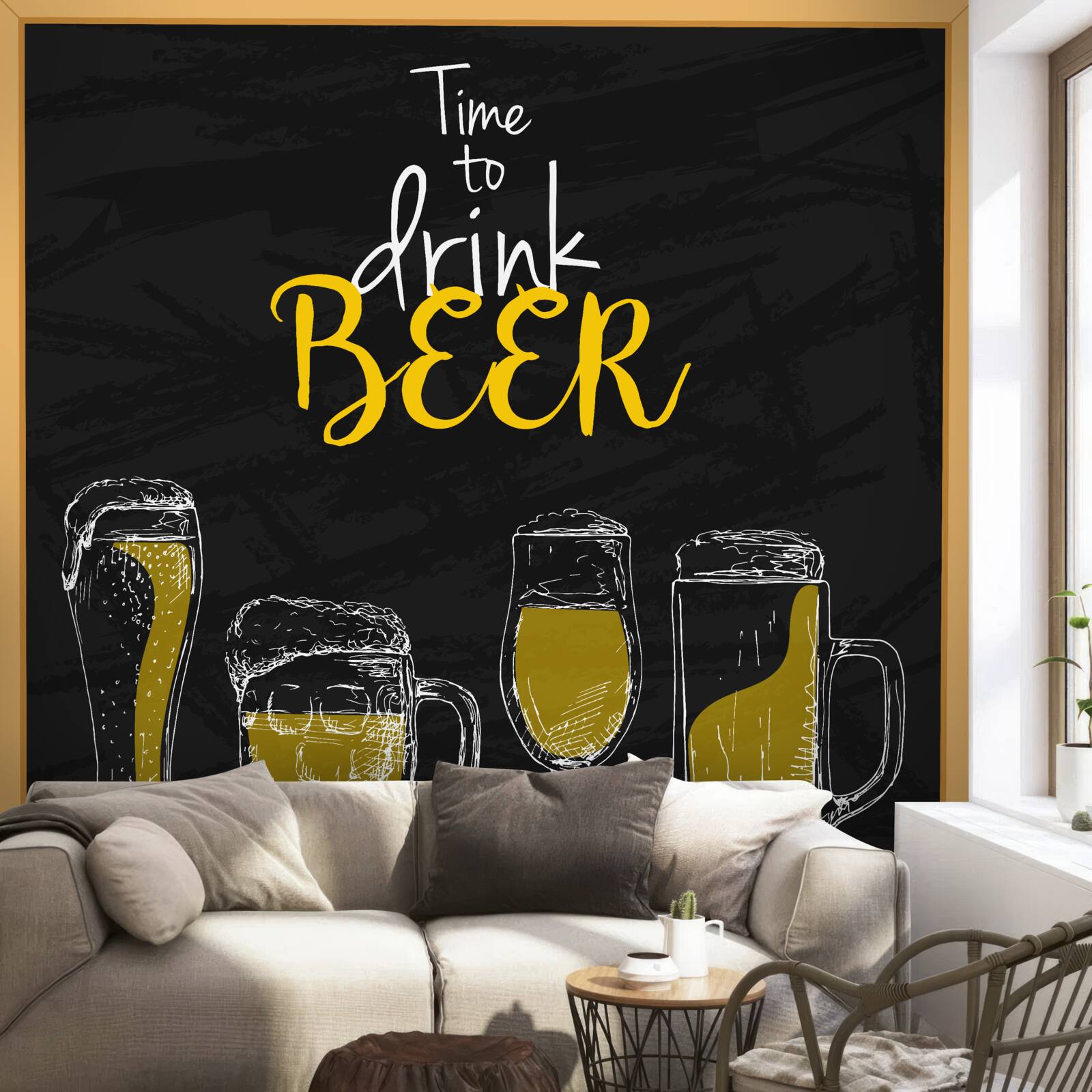 Fototapeta szklanki do piwa