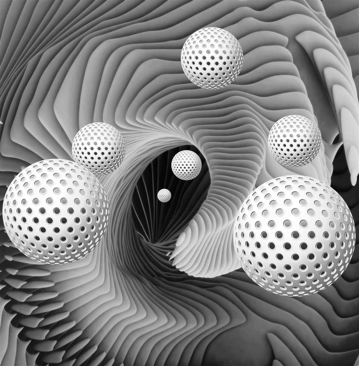 Fototapeta kulki 3d latające w dal