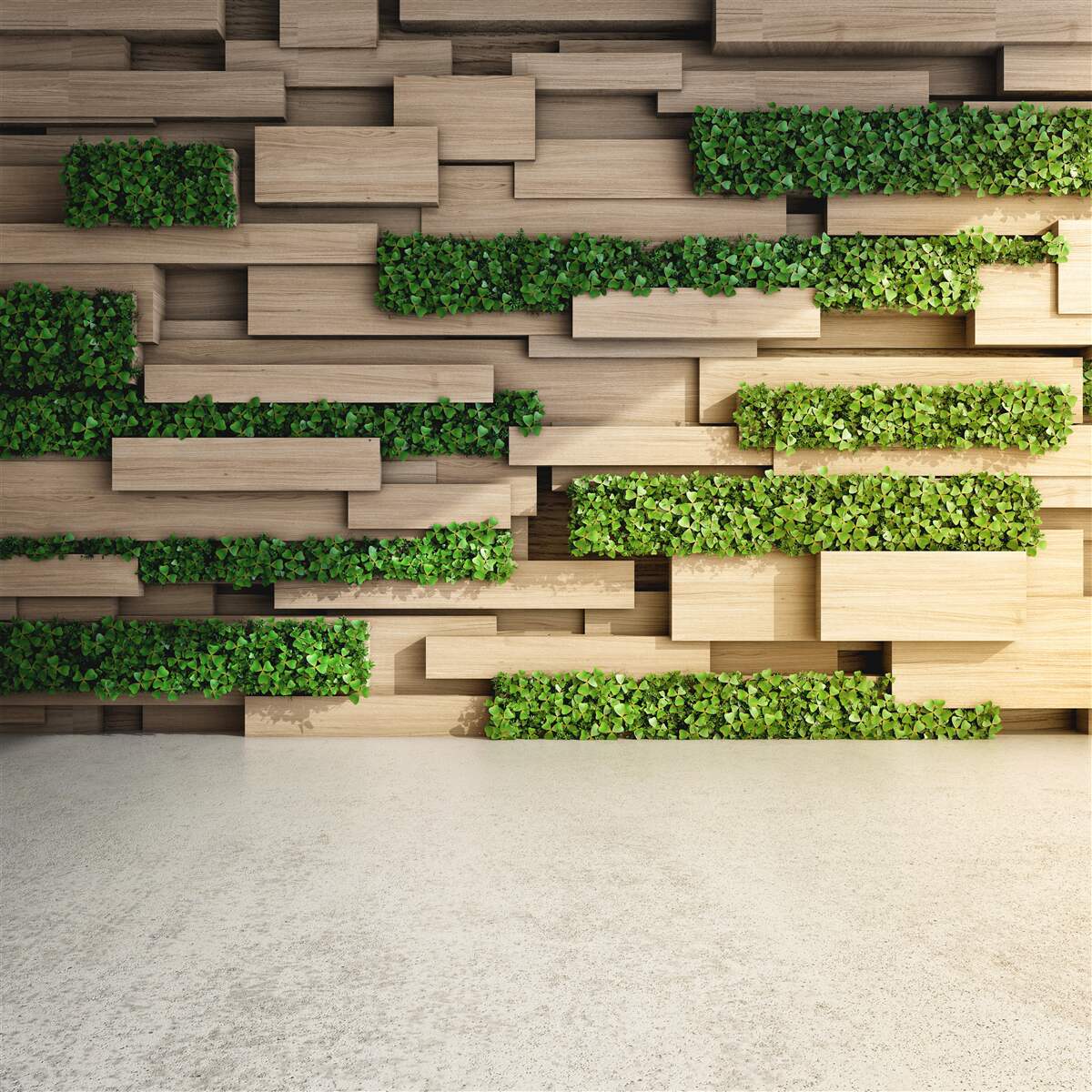 Fototapeta zielony mech i kamienna ściana