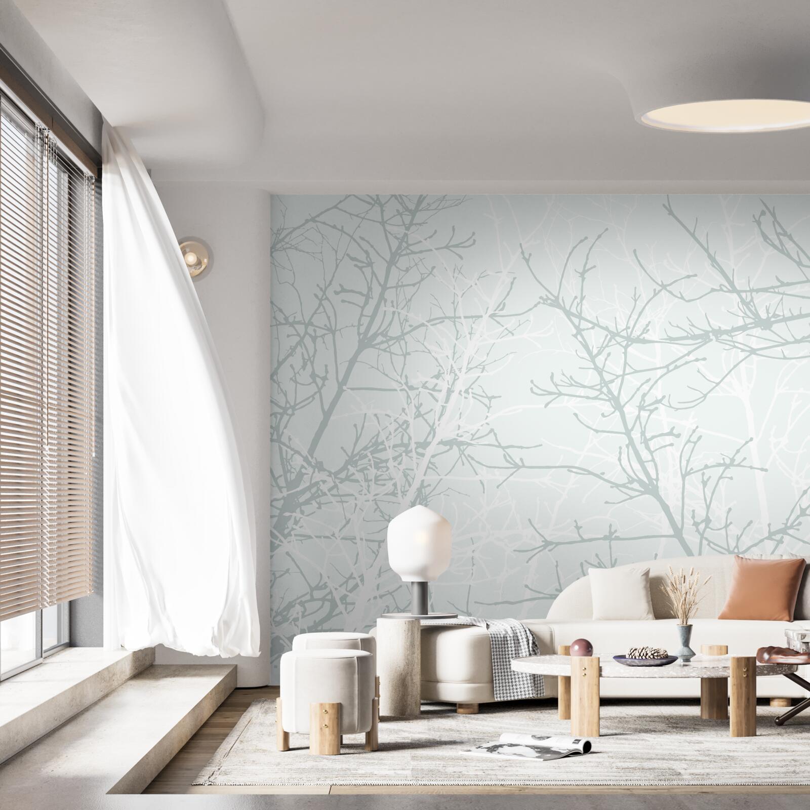 Fototapeta cienkie gałęzie drzew jesienią