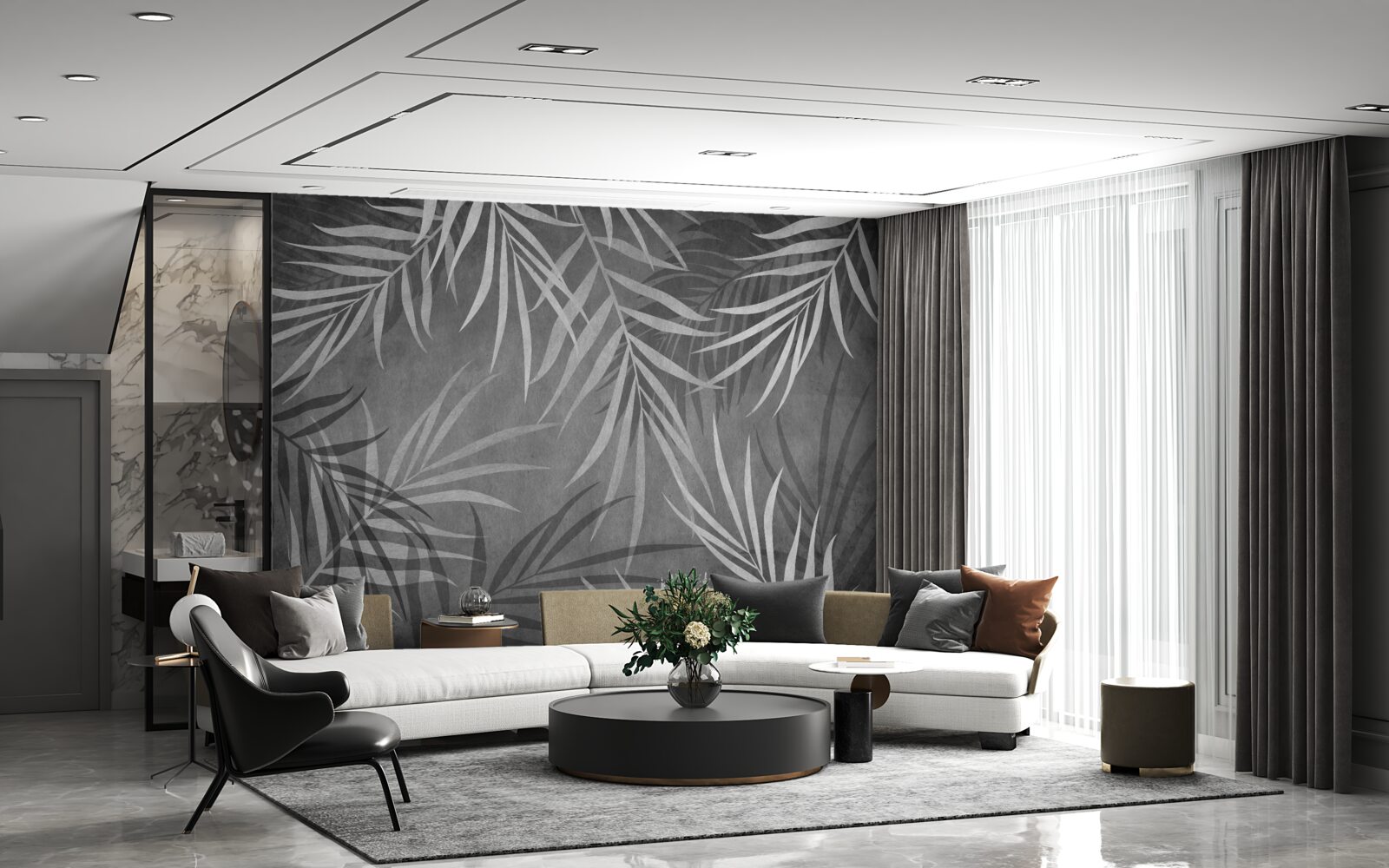 Fototapeta nocna paproć