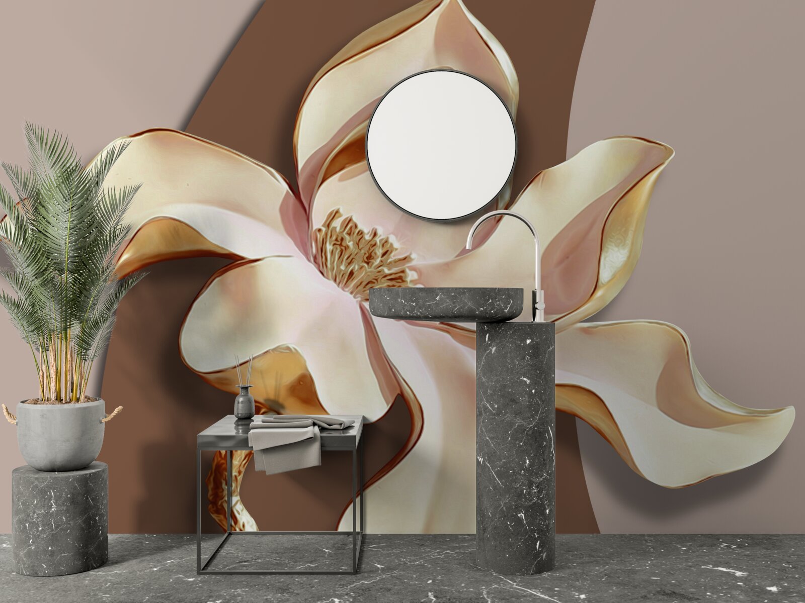 Fototapeta lilia ceramiczna