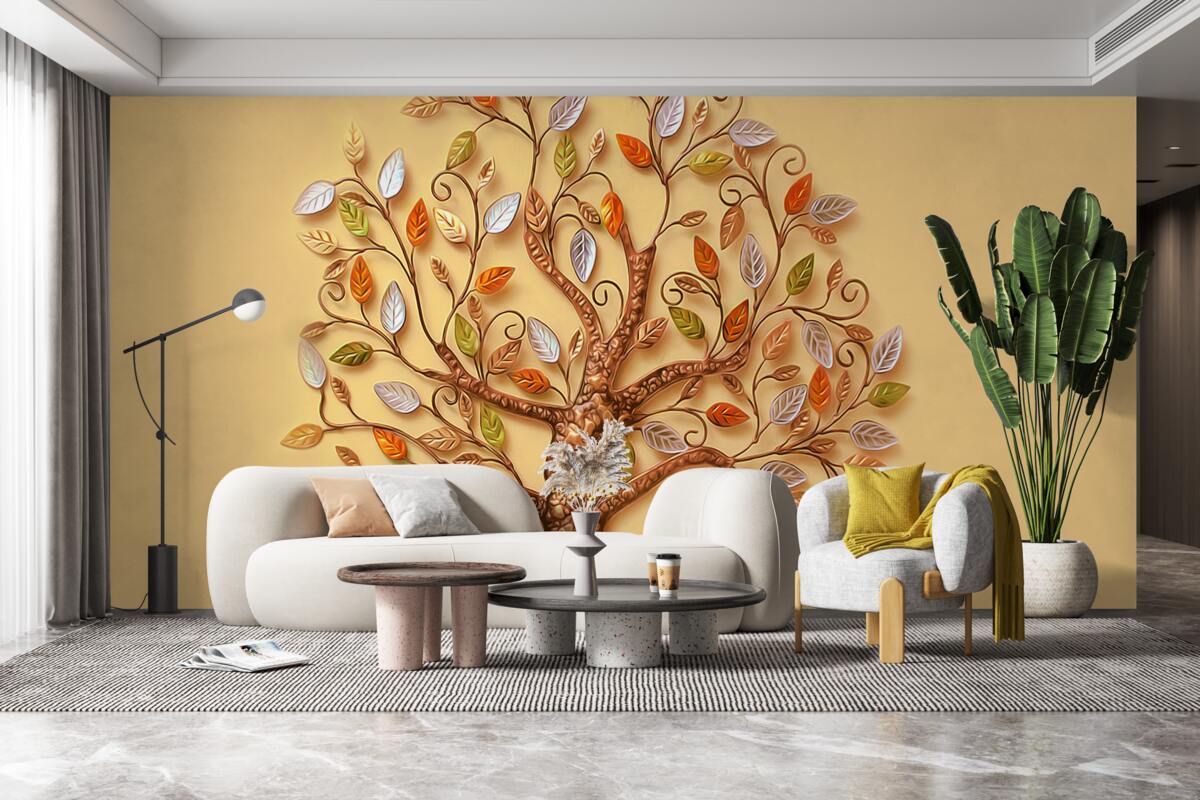 Fototapeta metalowe drewno na brązowym tle