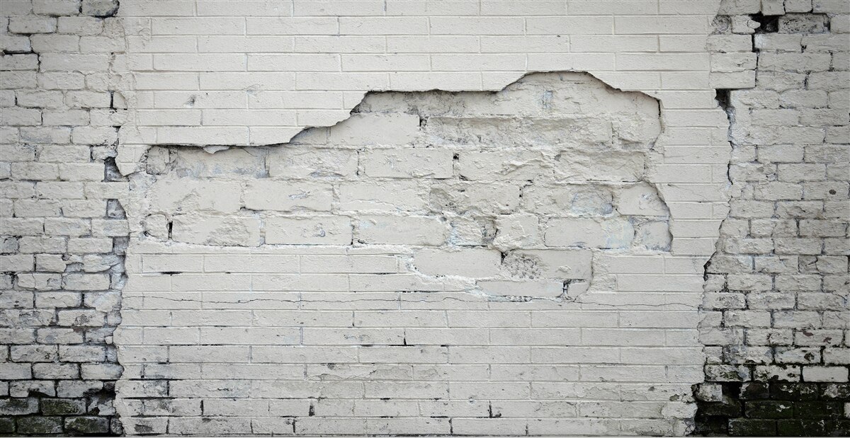 Fototapeta szary mur z kamienia i cegły