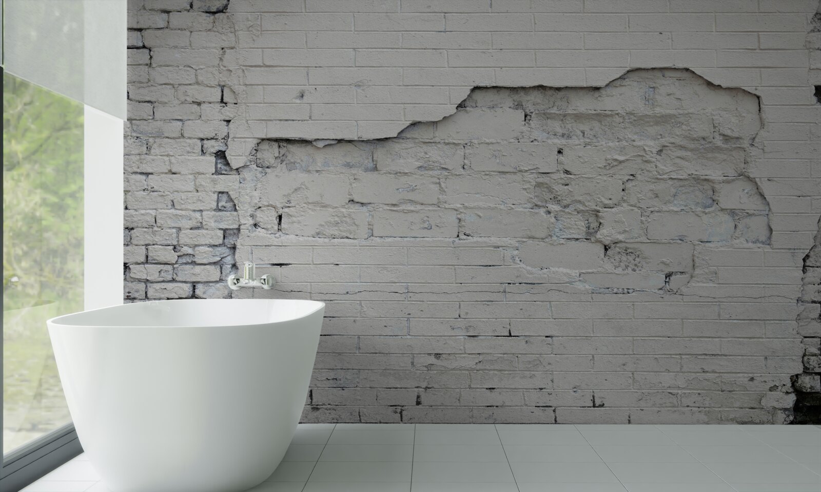 Fototapeta szary mur z kamienia i cegły