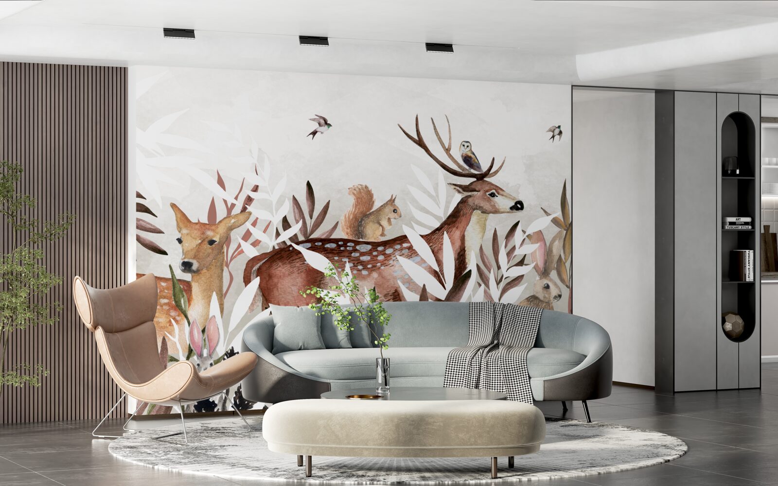 Fototapeta mieszkańcy lasów i rośliny