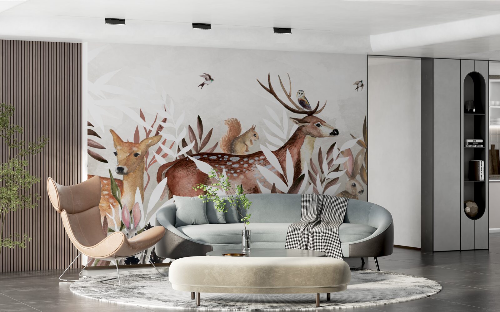 Fototapeta mieszkańcy lasów i rośliny