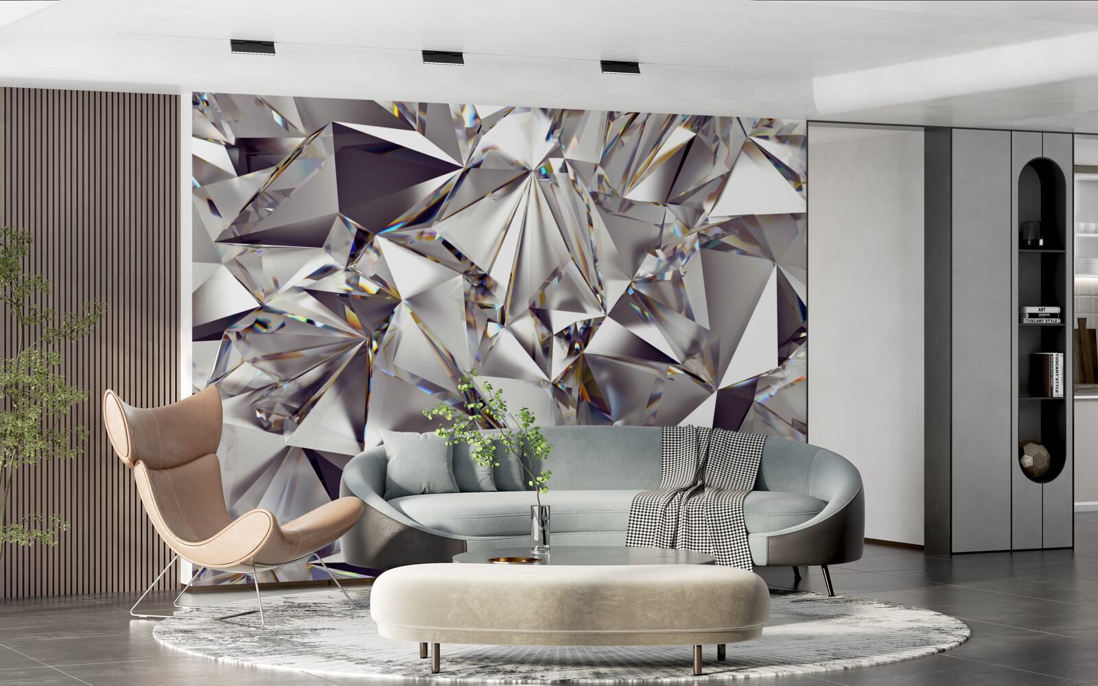 Fototapeta abstrakcja wykorzystująca kształty geometryczne