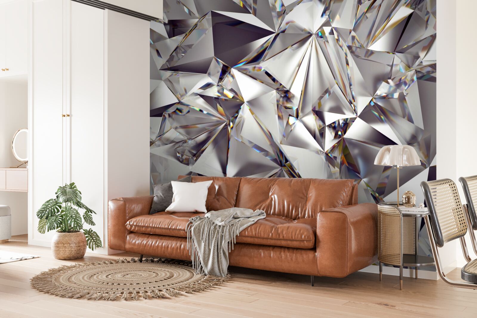 Fototapeta abstrakcja wykorzystująca kształty geometryczne