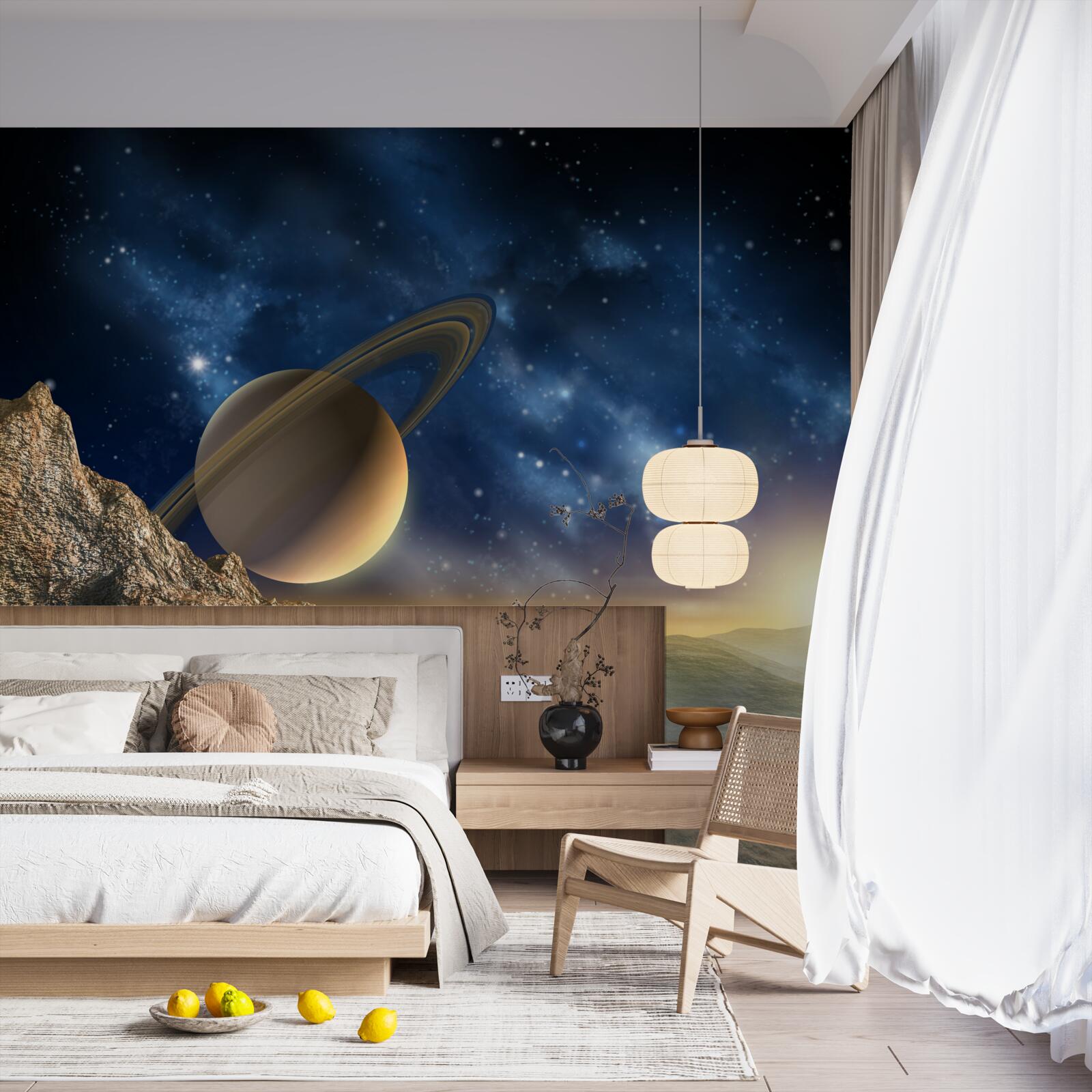 Fototapeta abstrakcja z motywem planetarnym