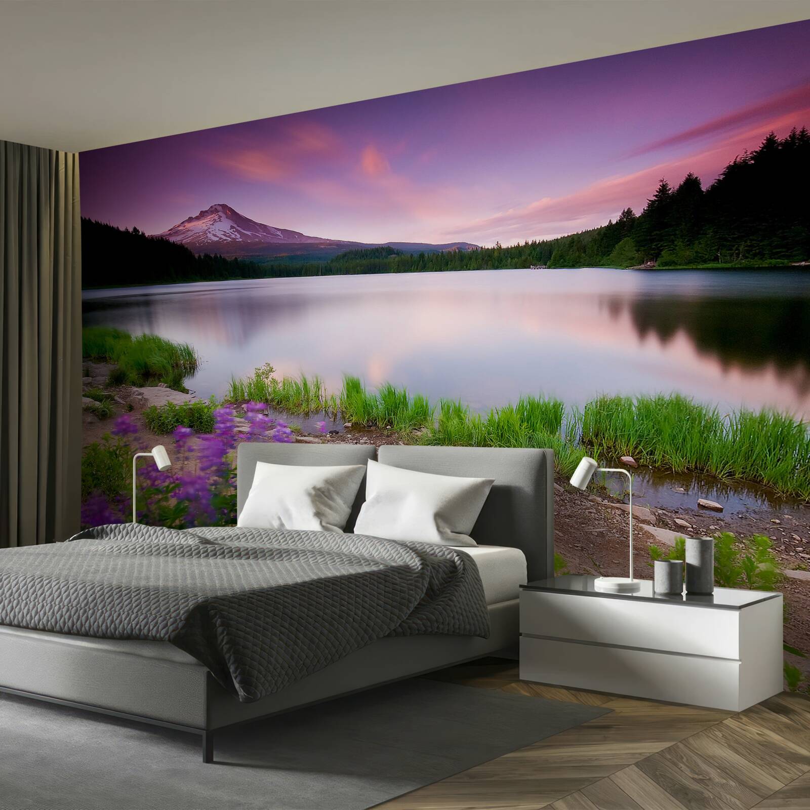 Fototapeta wieczorna świeżość w alpach