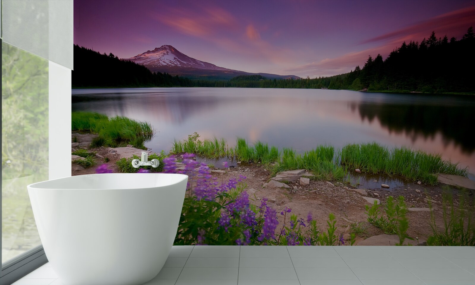 Fototapeta wieczorna świeżość w alpach