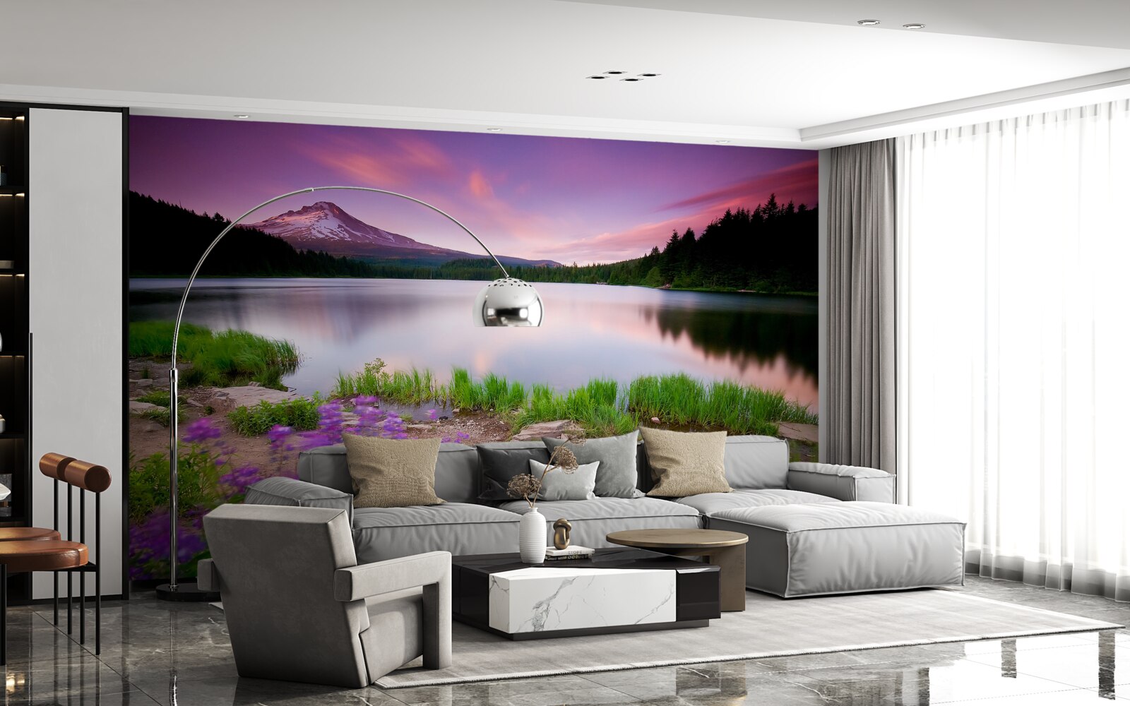 Fototapeta wieczorna świeżość w alpach