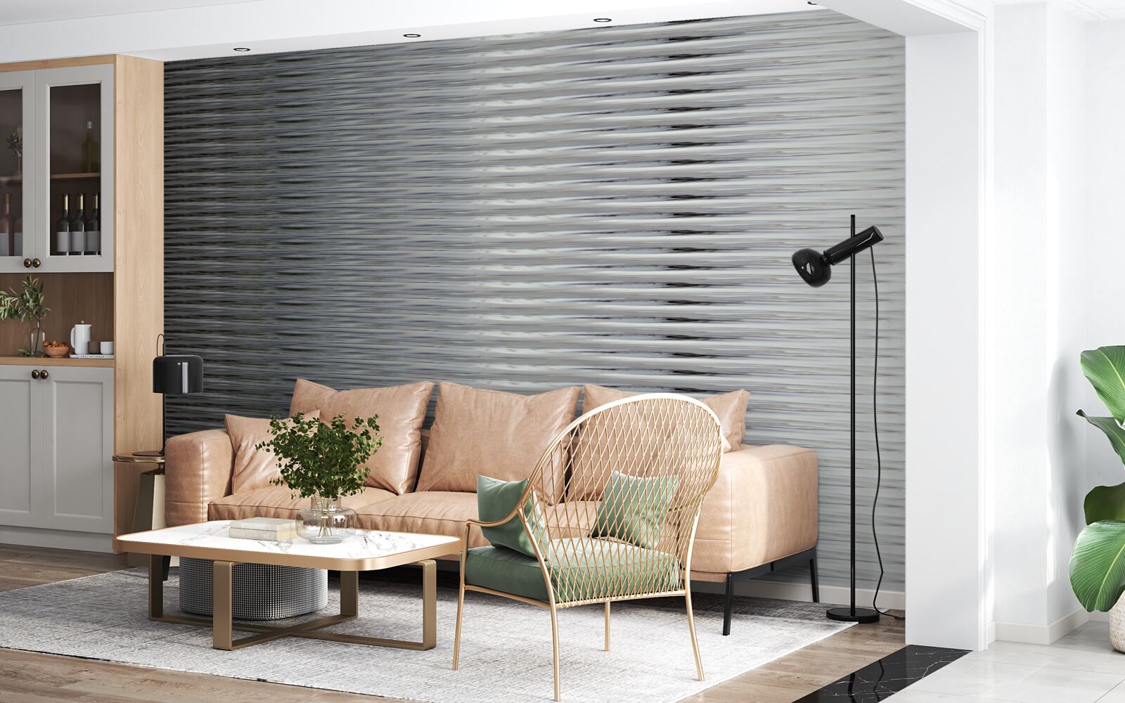 Fototapeta gradient poziomych pasków