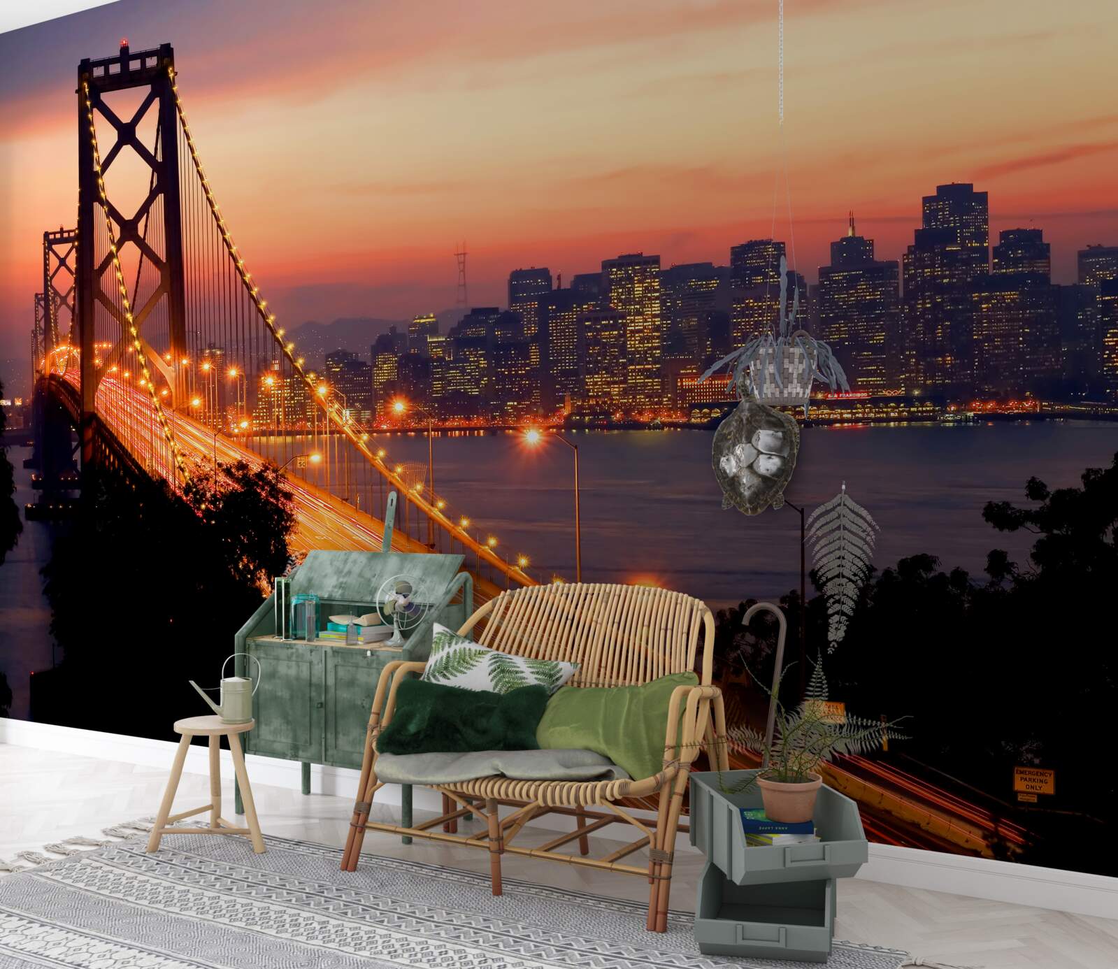 Fototapeta san francisco jest oświetlone