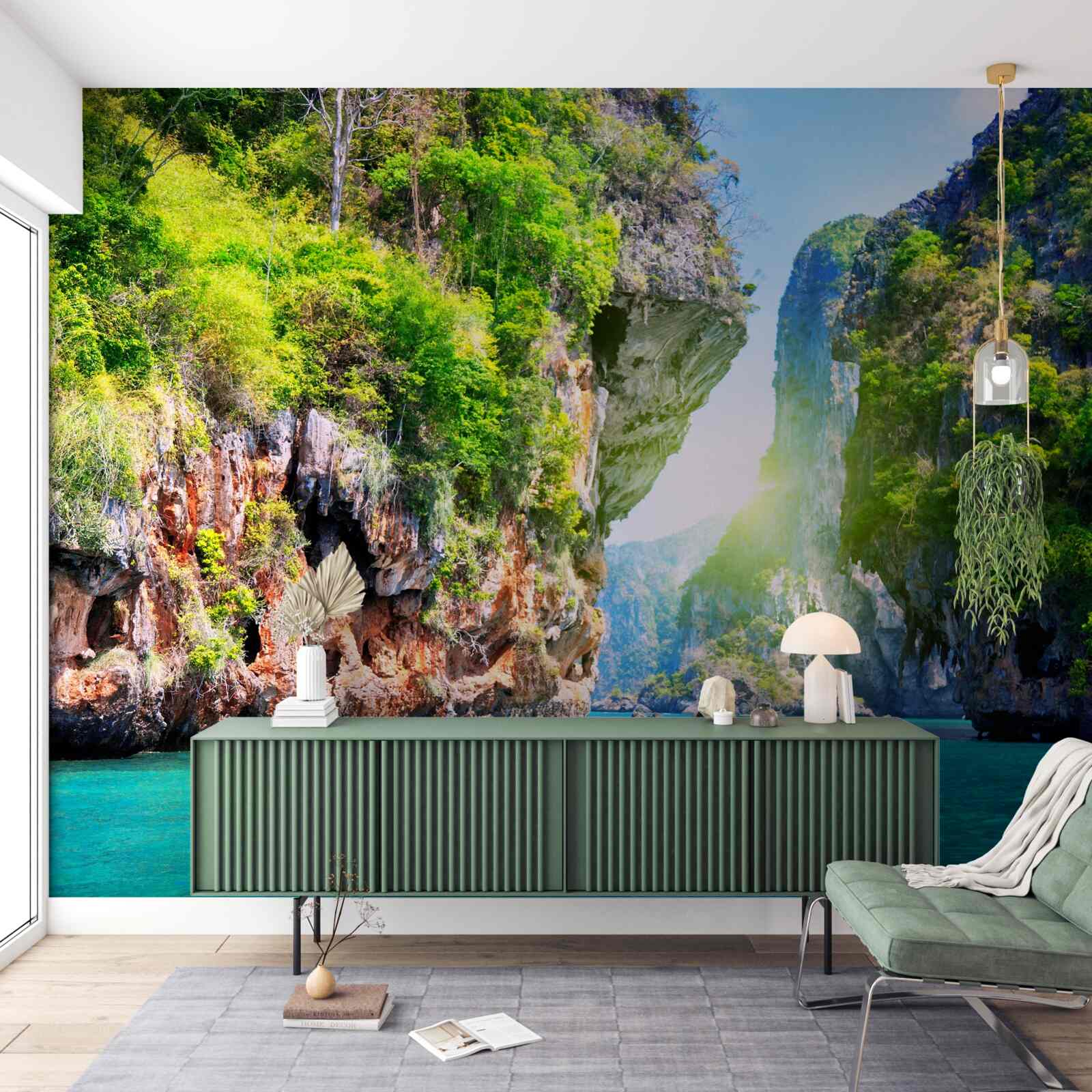 Fototapeta zielone tajskie pływające wyspy