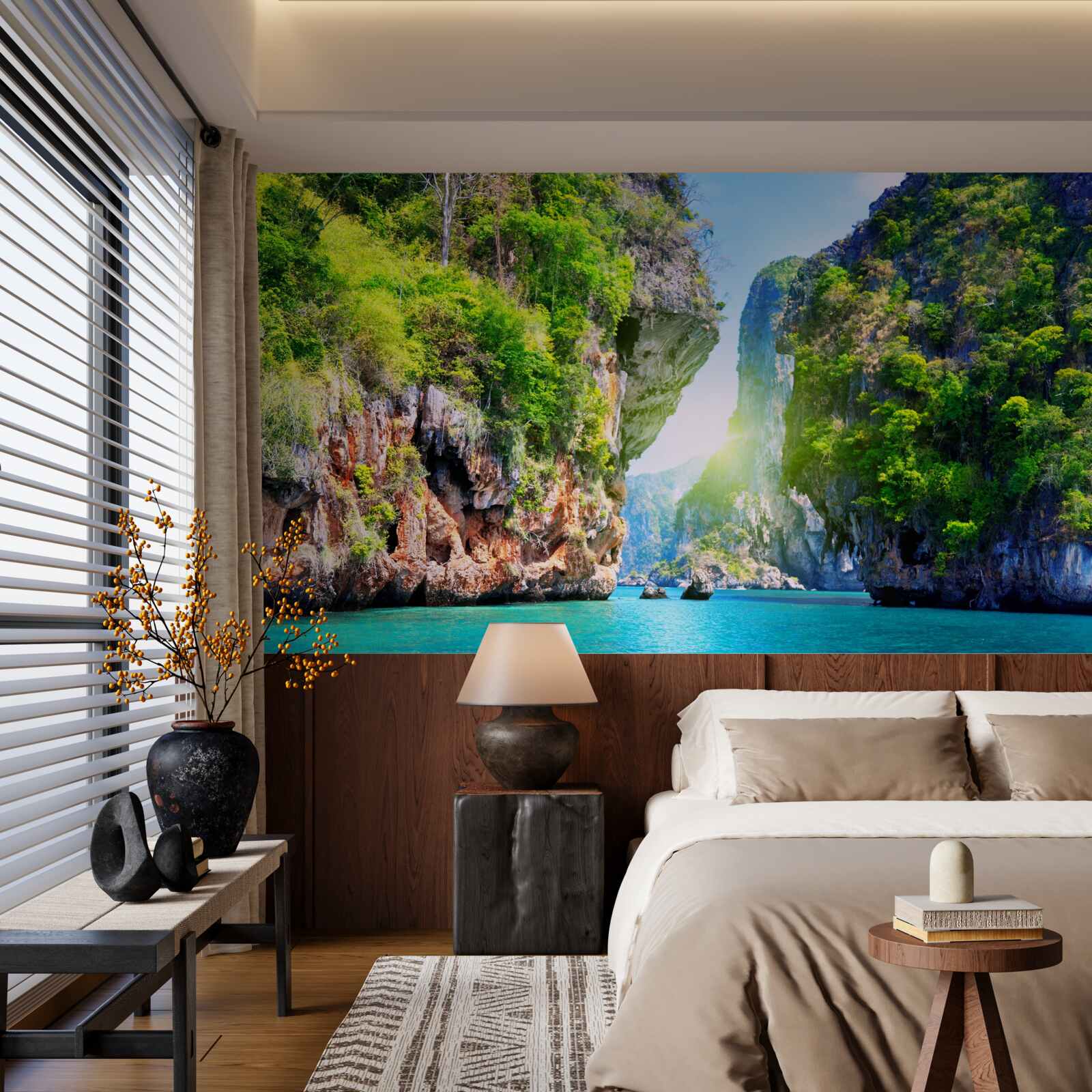 Fototapeta zielone tajskie pływające wyspy