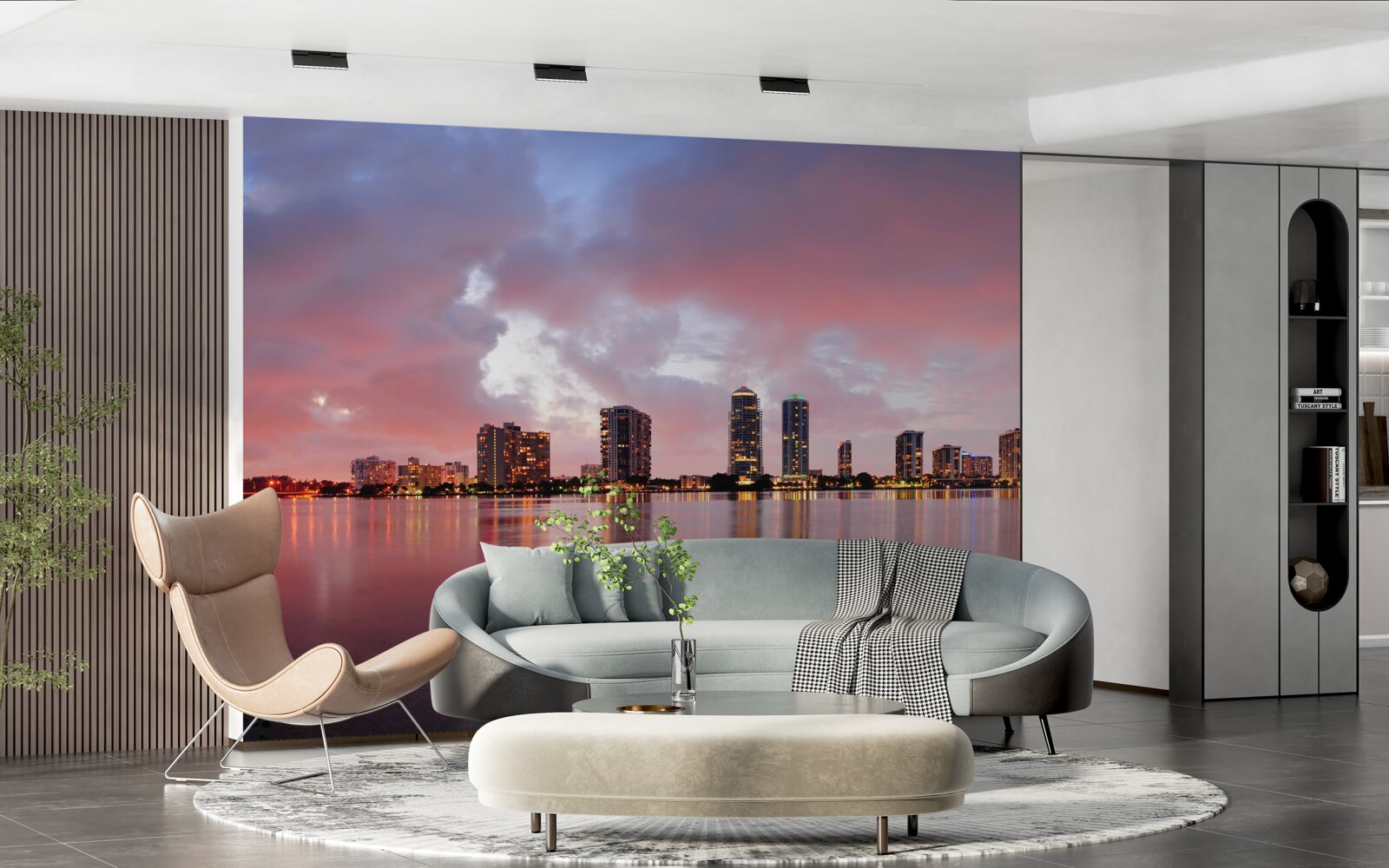 Fototapeta widok na miasto rozłożone na powierzchni wody