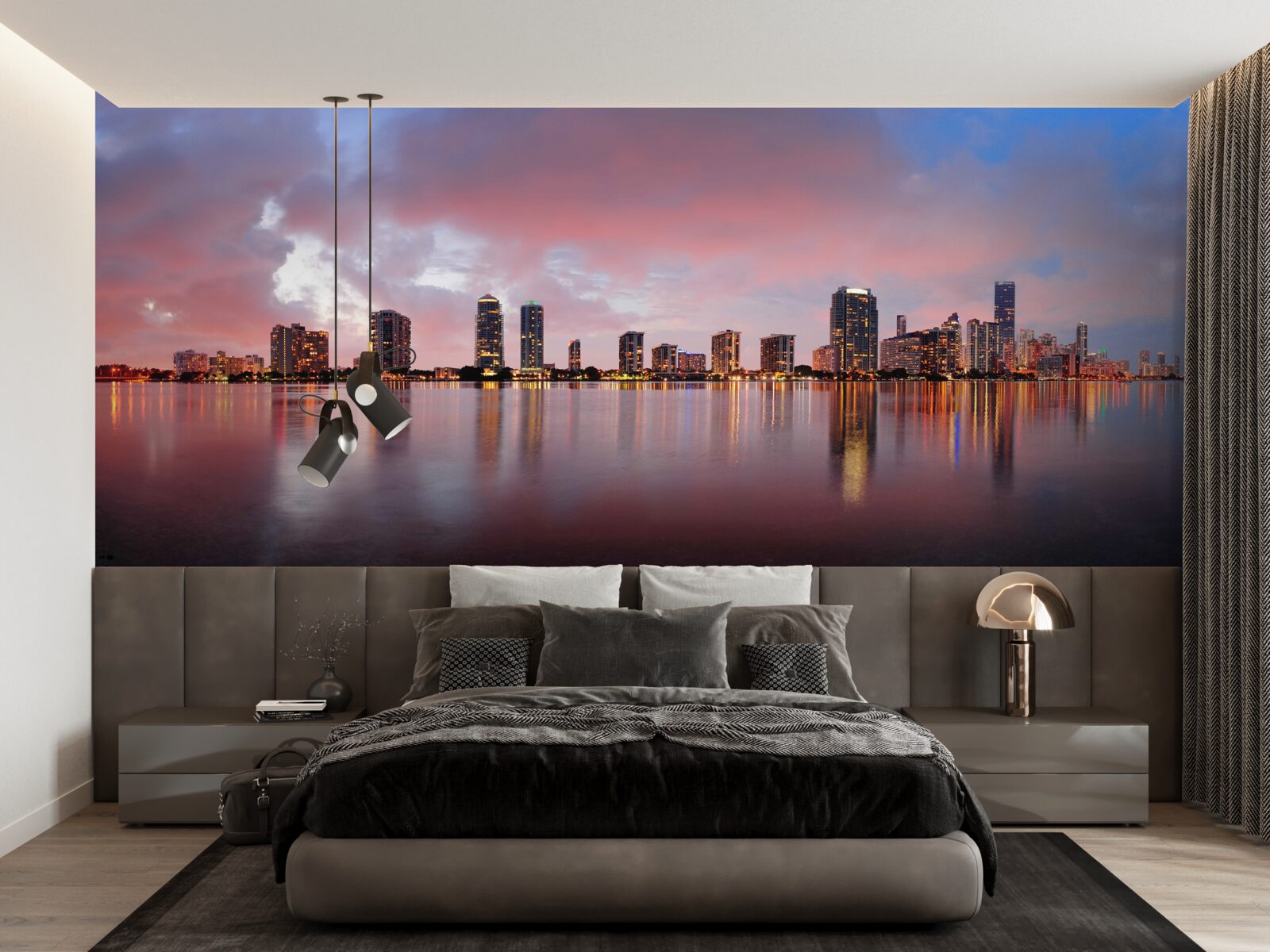 Fototapeta widok na miasto rozłożone na powierzchni wody