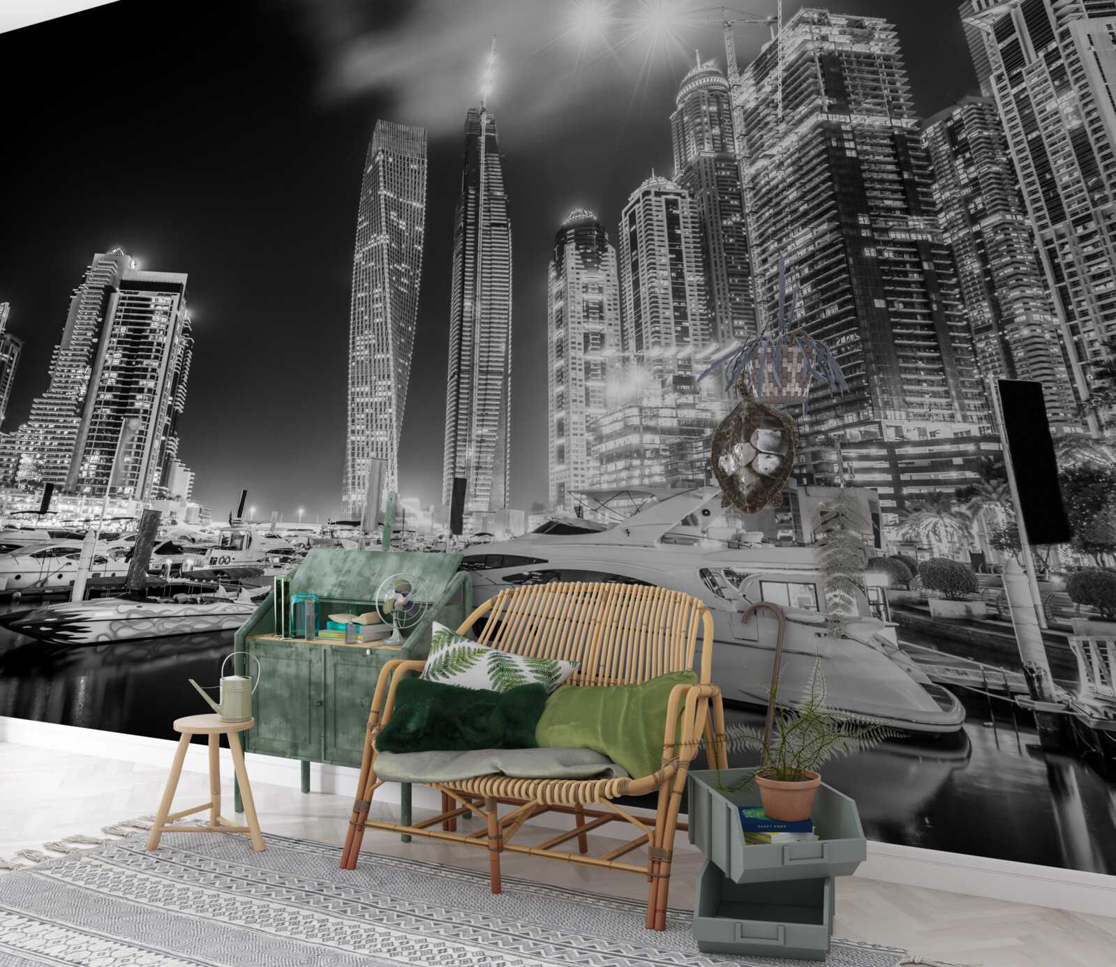 Fototapeta miasto w czerni i bieli