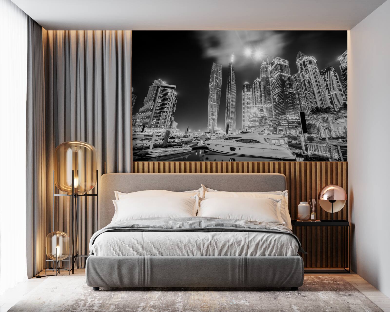 Fototapeta miasto w czerni i bieli