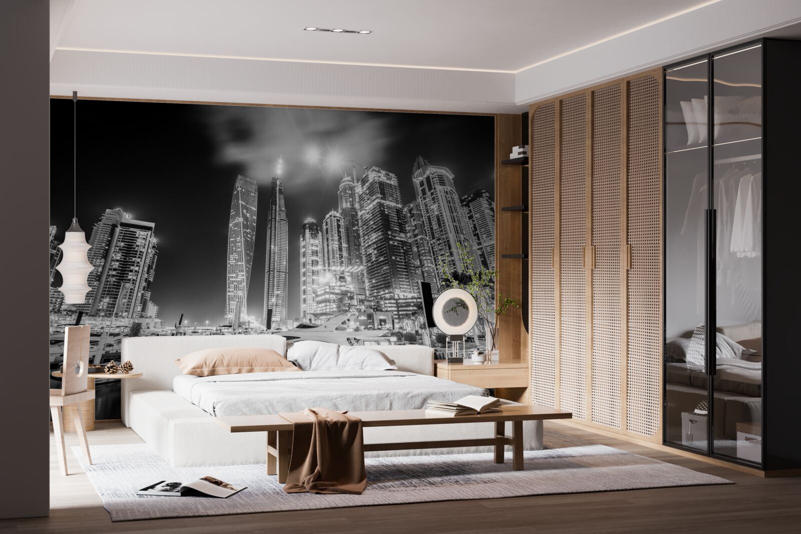 Fototapeta miasto w czerni i bieli