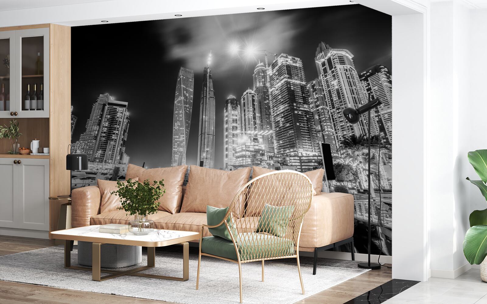 Fototapeta miasto w czerni i bieli