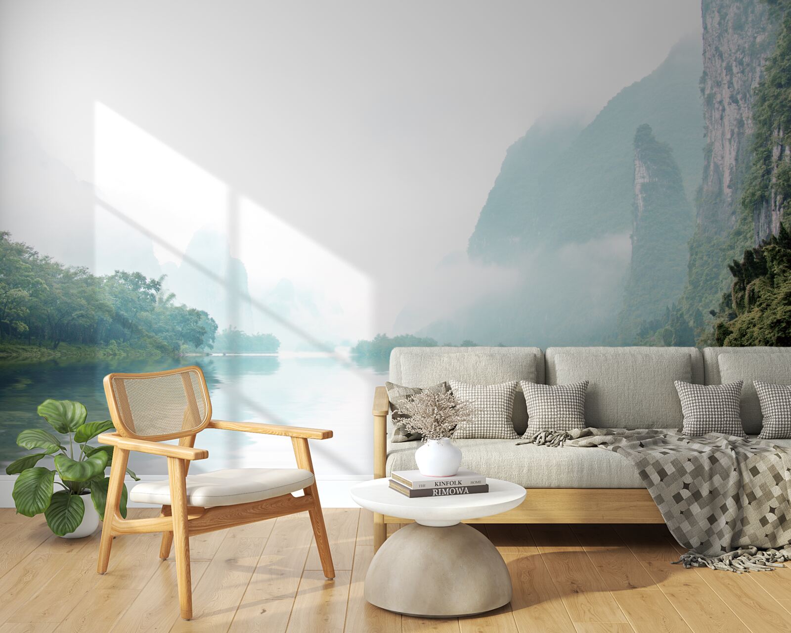 Fototapeta imponujący krajobraz rzeczny