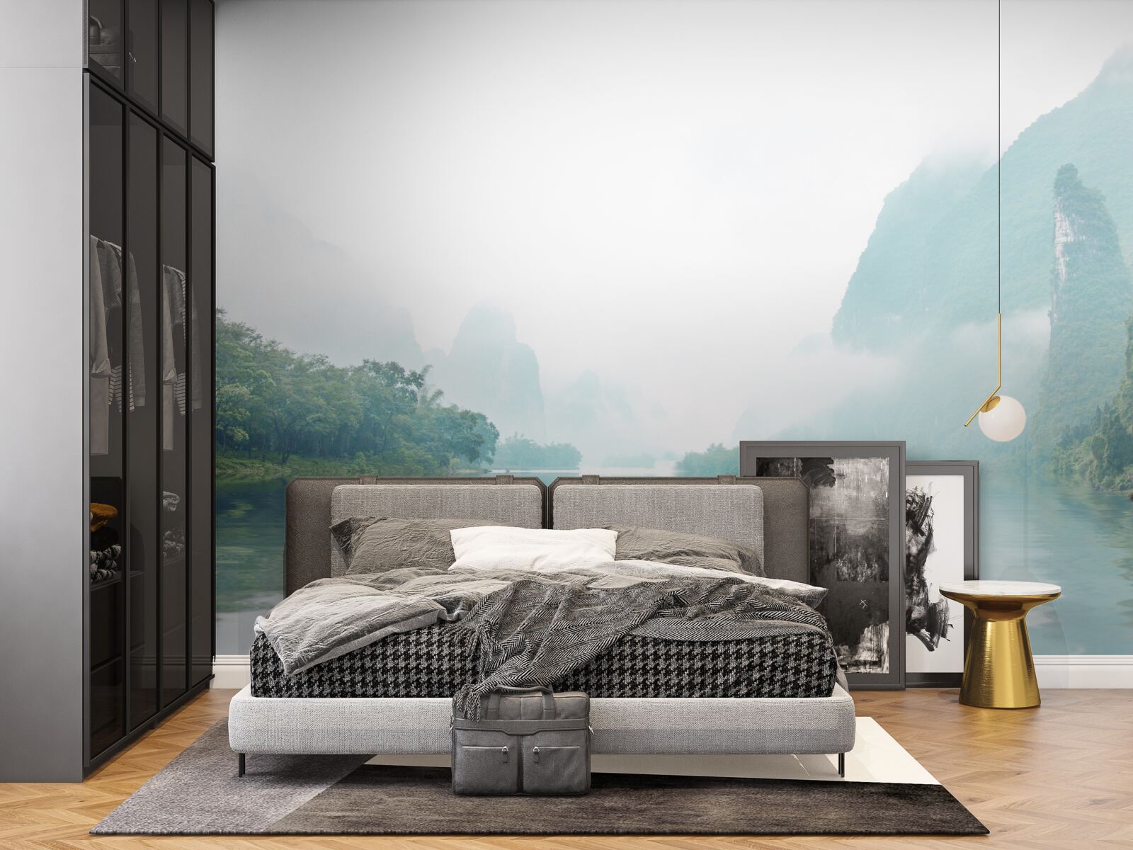 Fototapeta imponujący krajobraz rzeczny