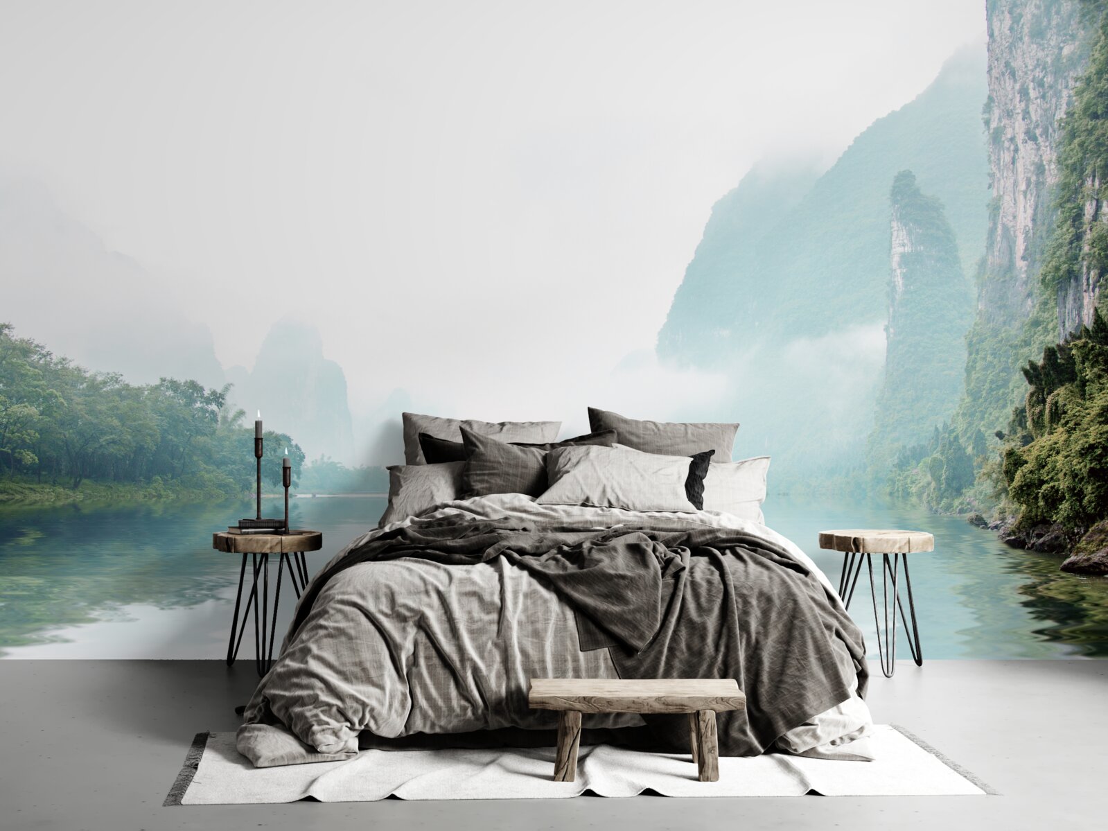 Fototapeta imponujący krajobraz rzeczny