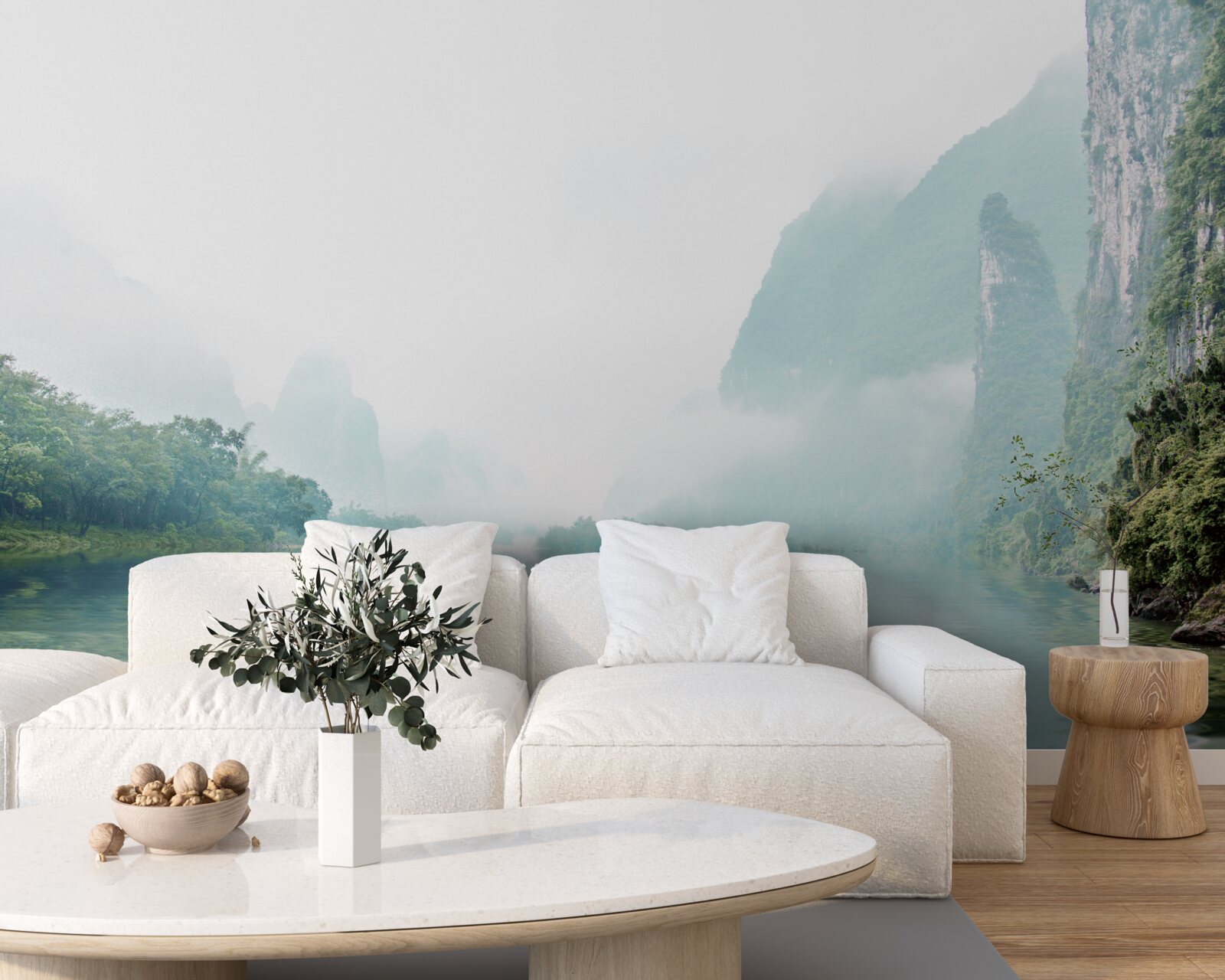 Fototapeta imponujący krajobraz rzeczny