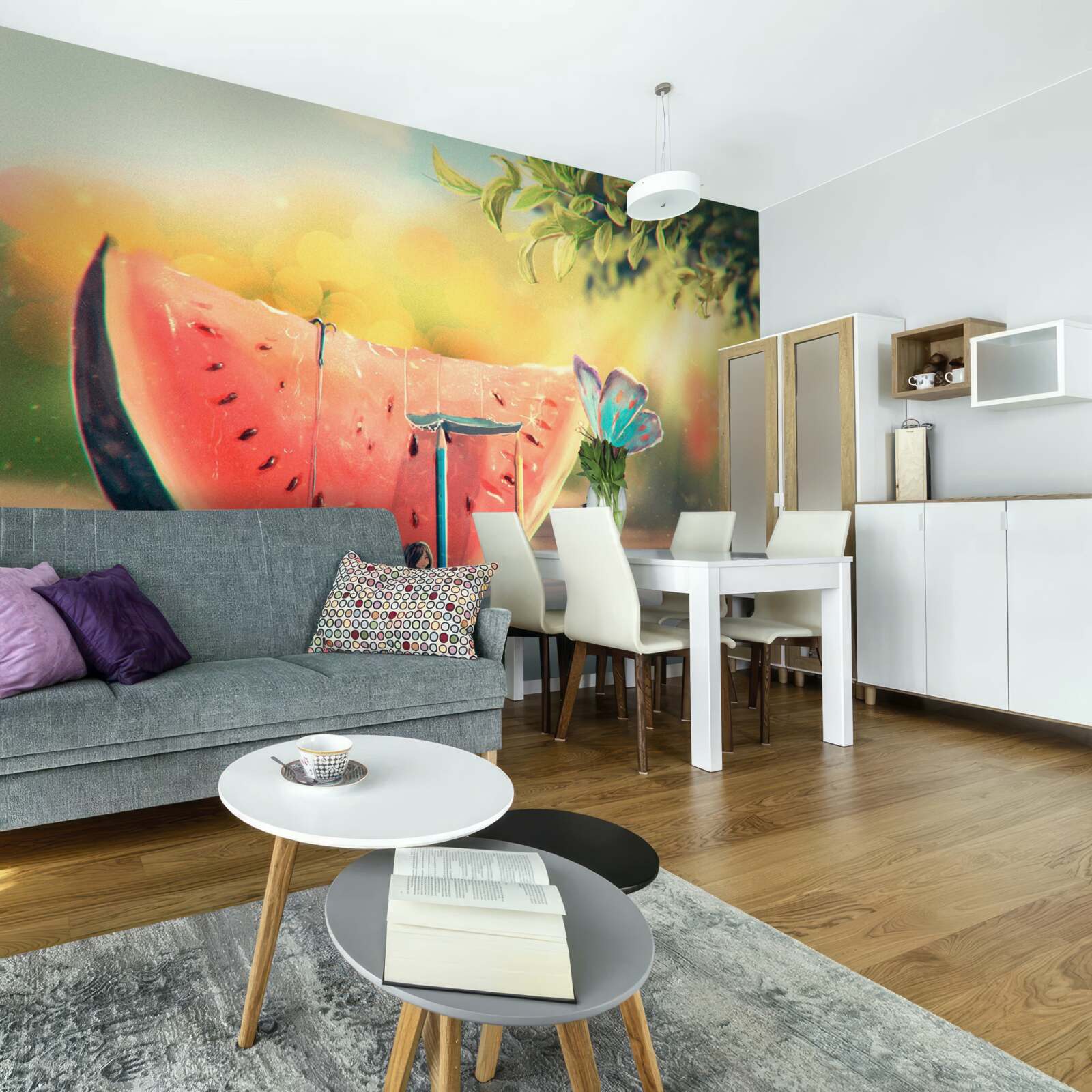 Fototapeta duży kawałek słodkiego arbuza