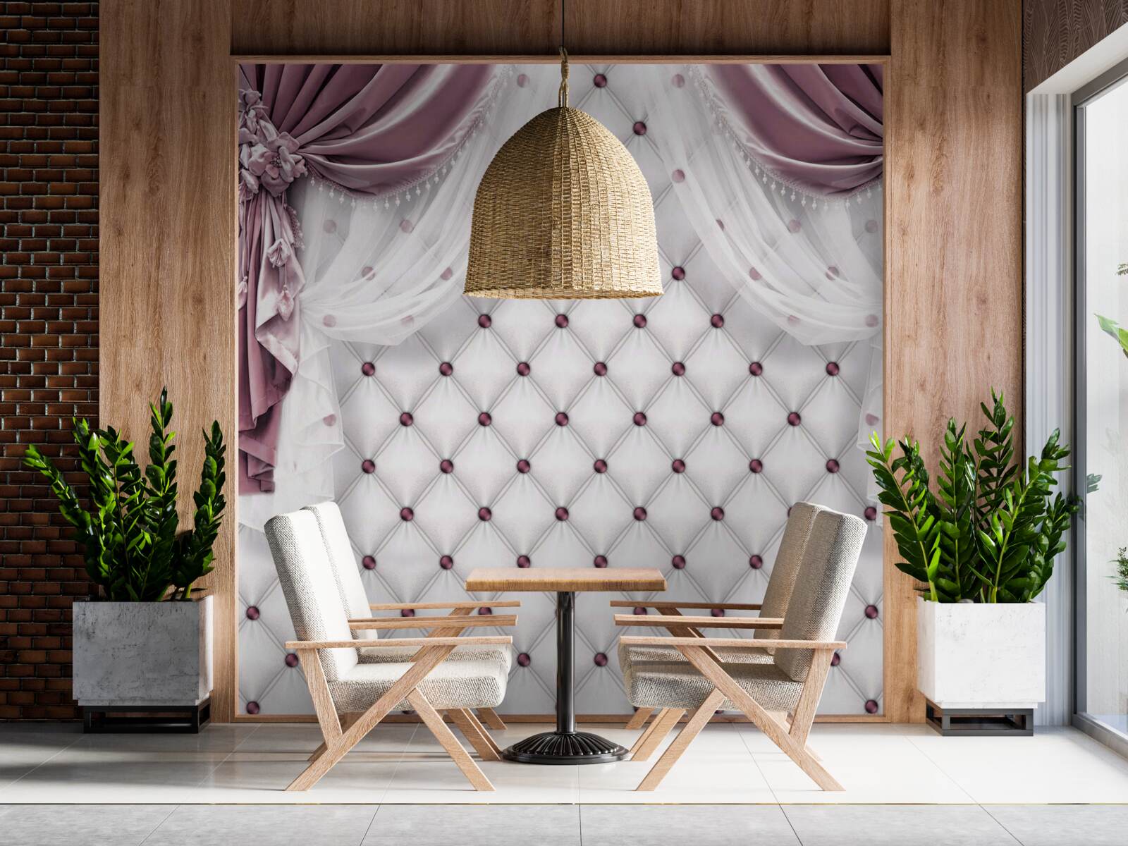 Fototapeta lawendowe zasłony