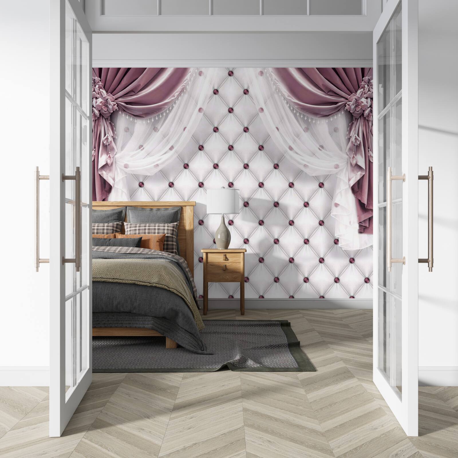 Fototapeta lawendowe zasłony