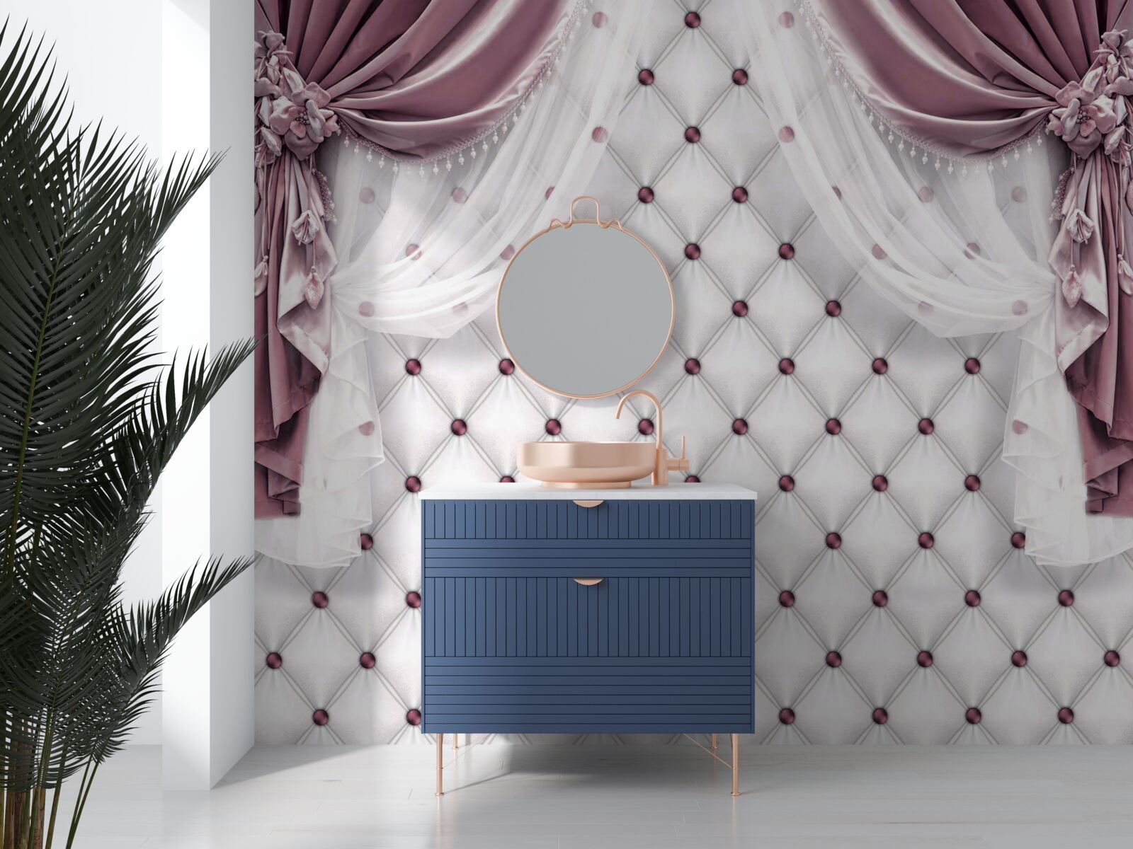 Fototapeta lawendowe zasłony